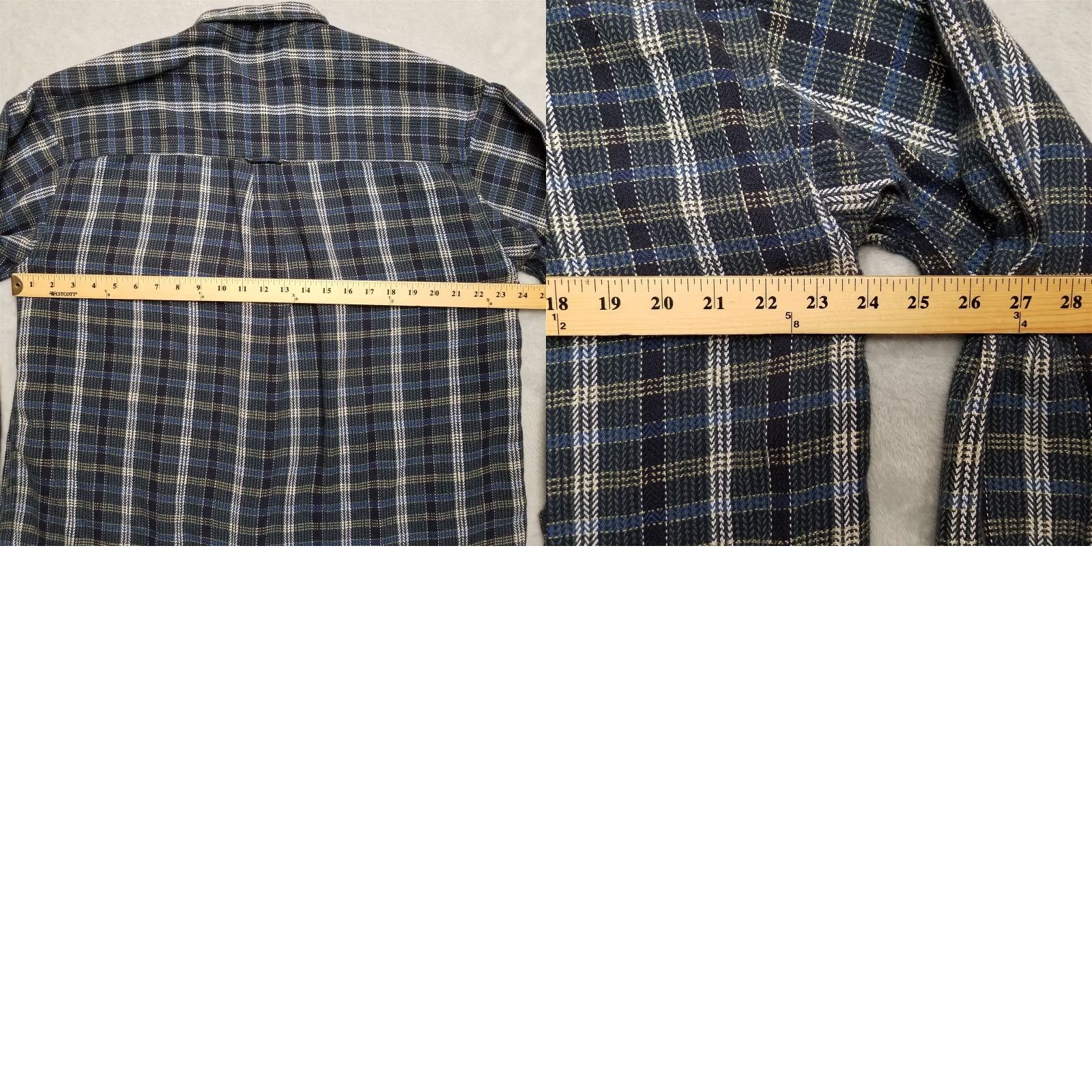 Vintage VINTAGE Columbia Shirt Mens XL Blue Plaid Button Long Sleeve 100% Cotton Casual Size US XL / EU 56 / 4 - 9 Thumbnail