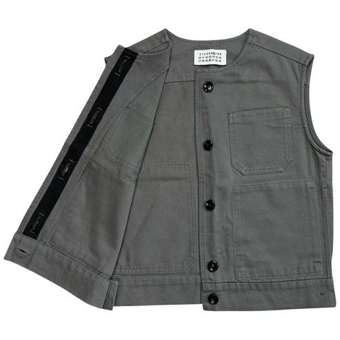 Maison Margiela Maison Margiela Cropped Button Work Vest - SS04 Size US S / EU 44-46 / 1 - 7 Thumbnail