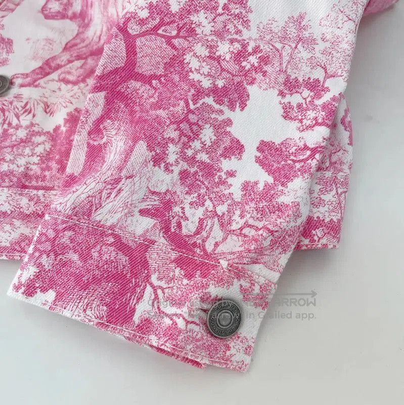 Dior Dior Pink Cotton Embroidered Jacket for Women . Size M / US 6-8 / IT 42-44 - 5 Thumbnail