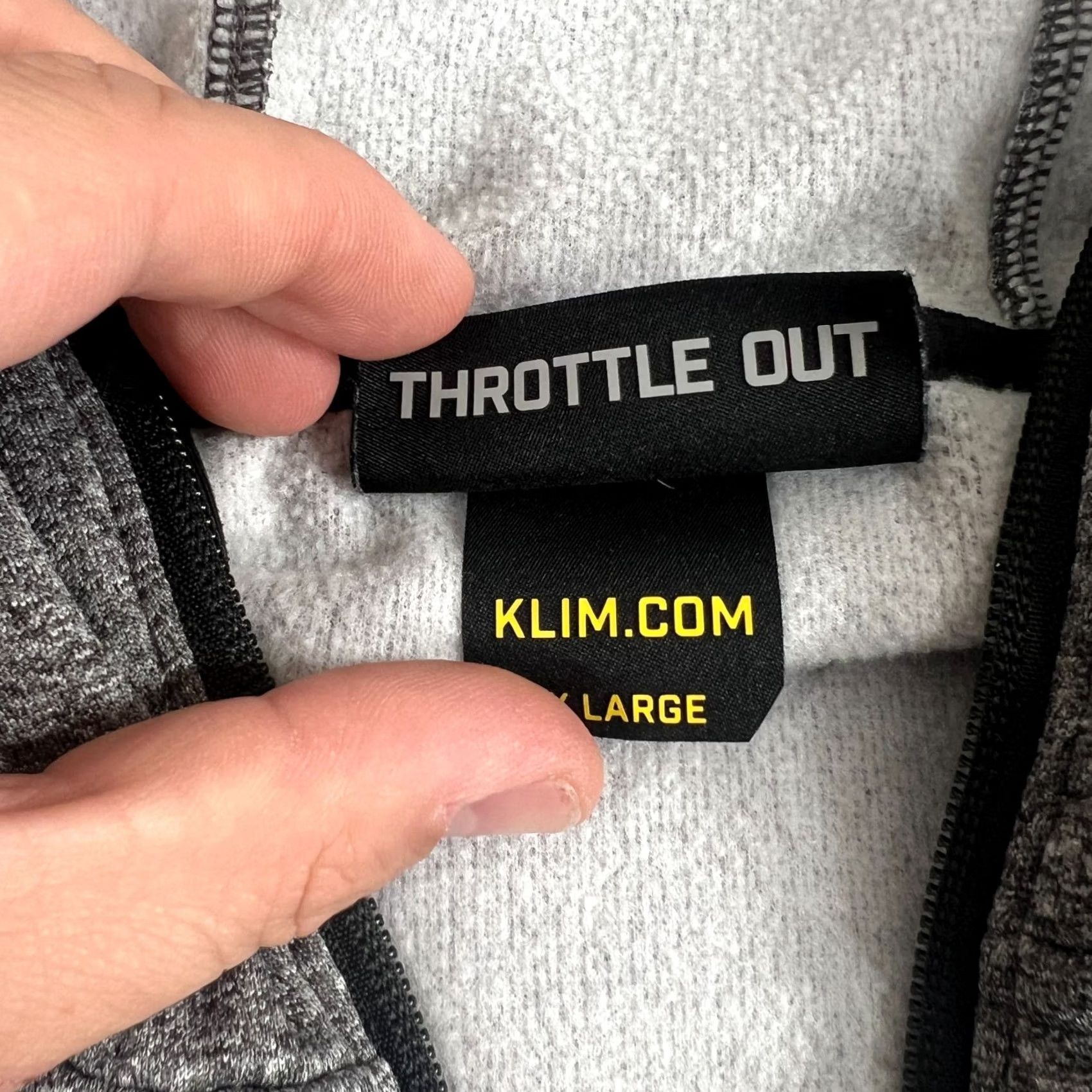 Vintage KLIM Hoodie Mens XL Gray Alpha Jacket Men Full Zip Lightweight Outdoor Riding Size US XL / EU 56 / 4 - 4 Thumbnail