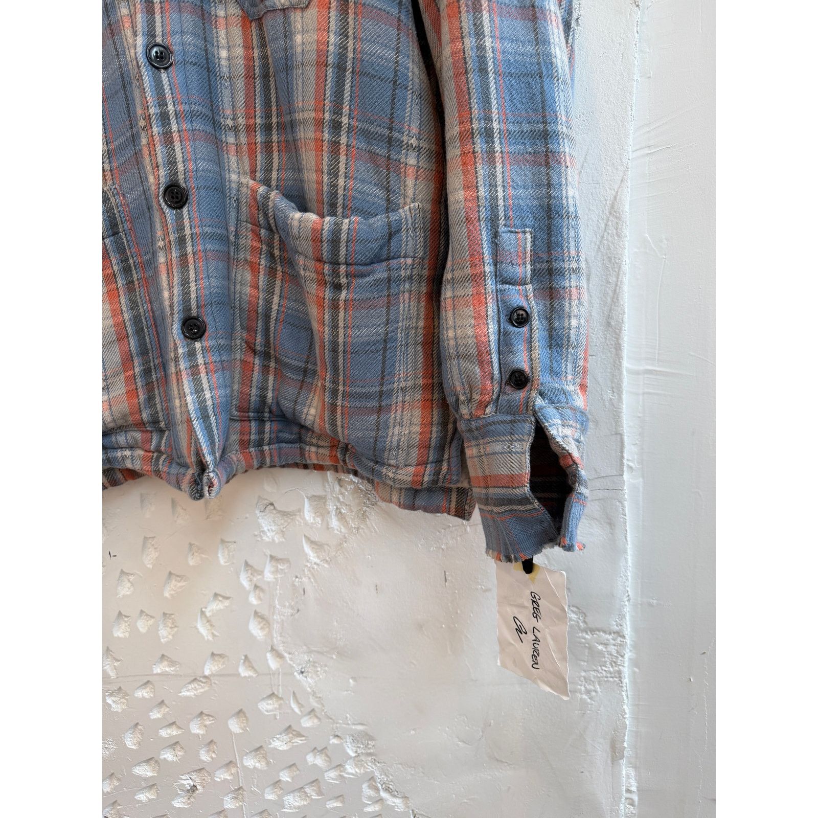Greg Lauren Greg Lauren SAMPLE Plaid Sherpa Boxy Jacket Size US L / EU 52-54 / 3 - 5 Thumbnail