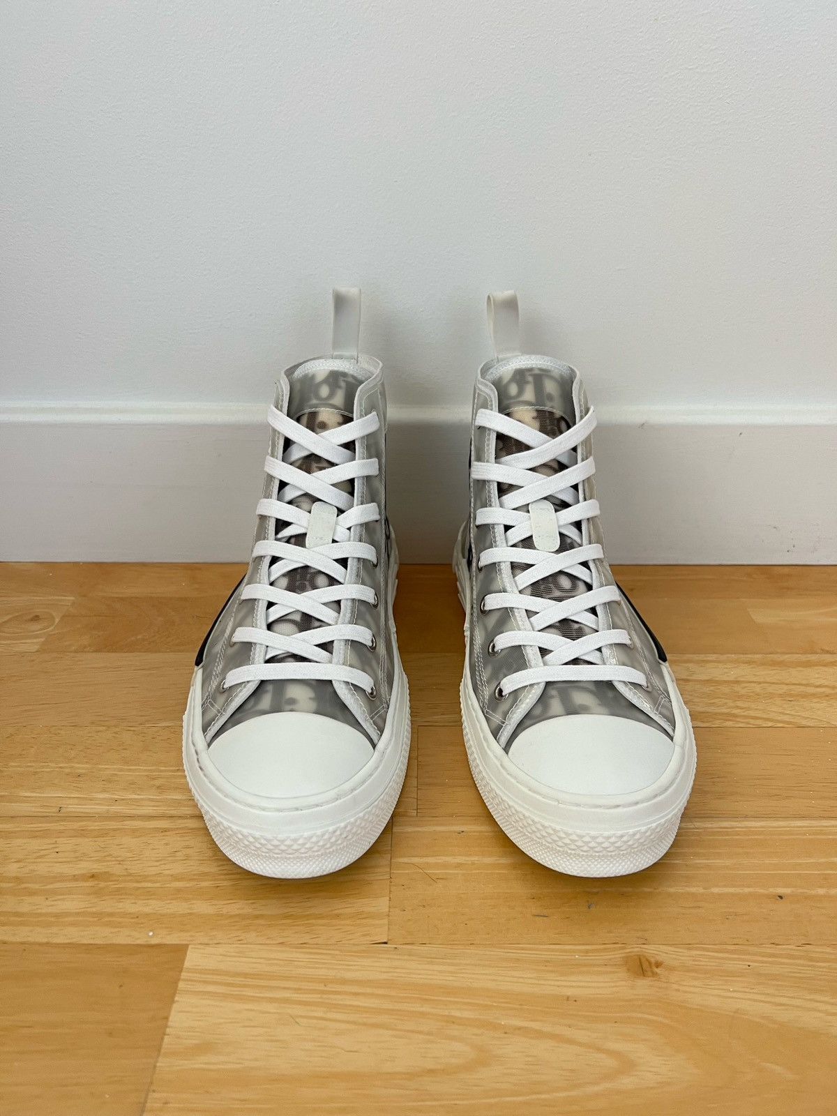 Dior 40 Dior OG B23 Oblique Black White High Top Logo Sneakers Size US 7 / EU 40 - 6 Thumbnail