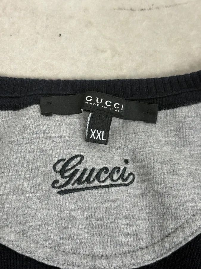 Gucci 2000s Gucci Navy & Red V-Neck Sweater Size US M / EU 48-50 / 2 - 8 Thumbnail