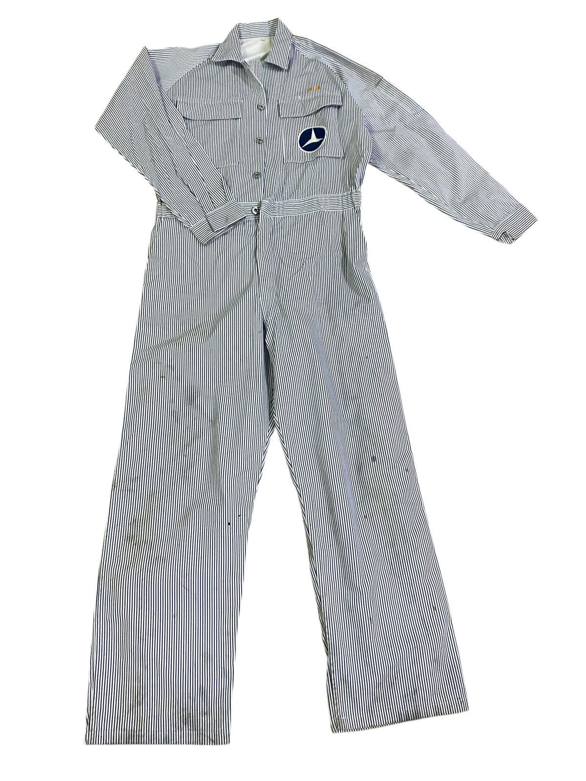 Japanese Brand × Vintage Vintage yanase mercedes benz hickory overall Size US 36 / EU 52 - 1 Thumbnail