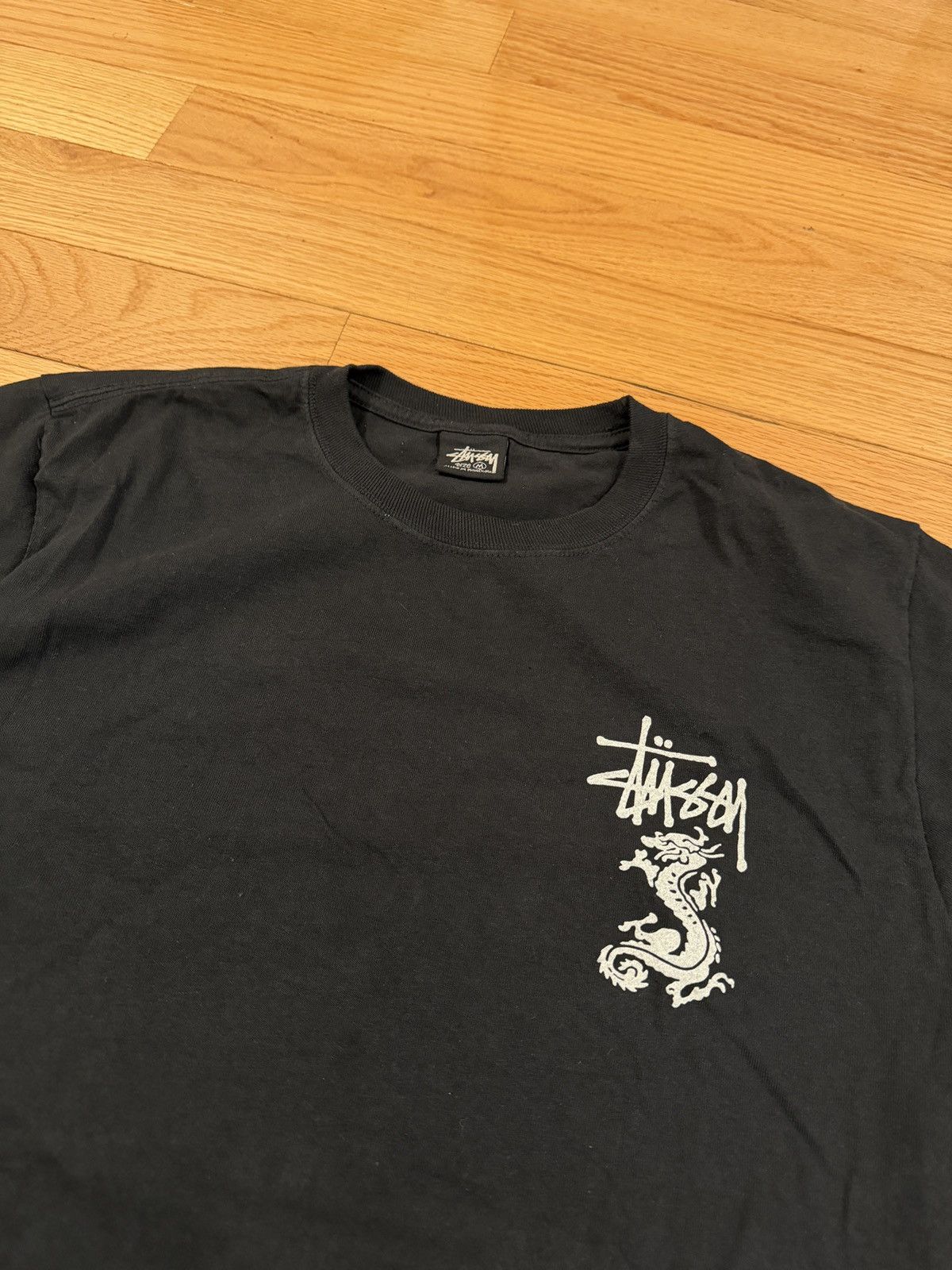 Stussy Stussy Double Dragon Pigment Dye Tee Size US M / EU 48-50 / 2 - 5 Thumbnail