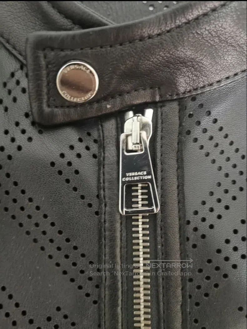 Versace Versace Hollow motorcycle jacket leather jacket Size US M / EU 48-50 / 2 - 9 Thumbnail