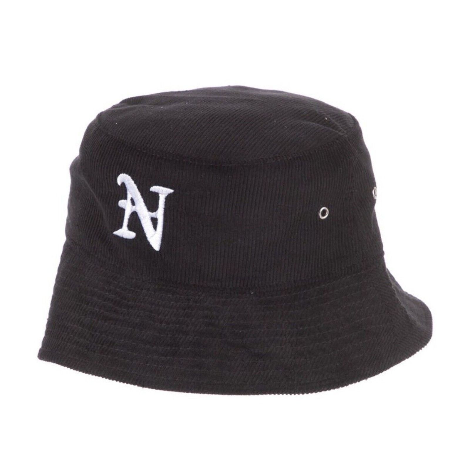 Nahmias NAHMIAS Corduroy Bucket Hat Size One Size Black Logo Letter Size ONE SIZE - 3 Thumbnail