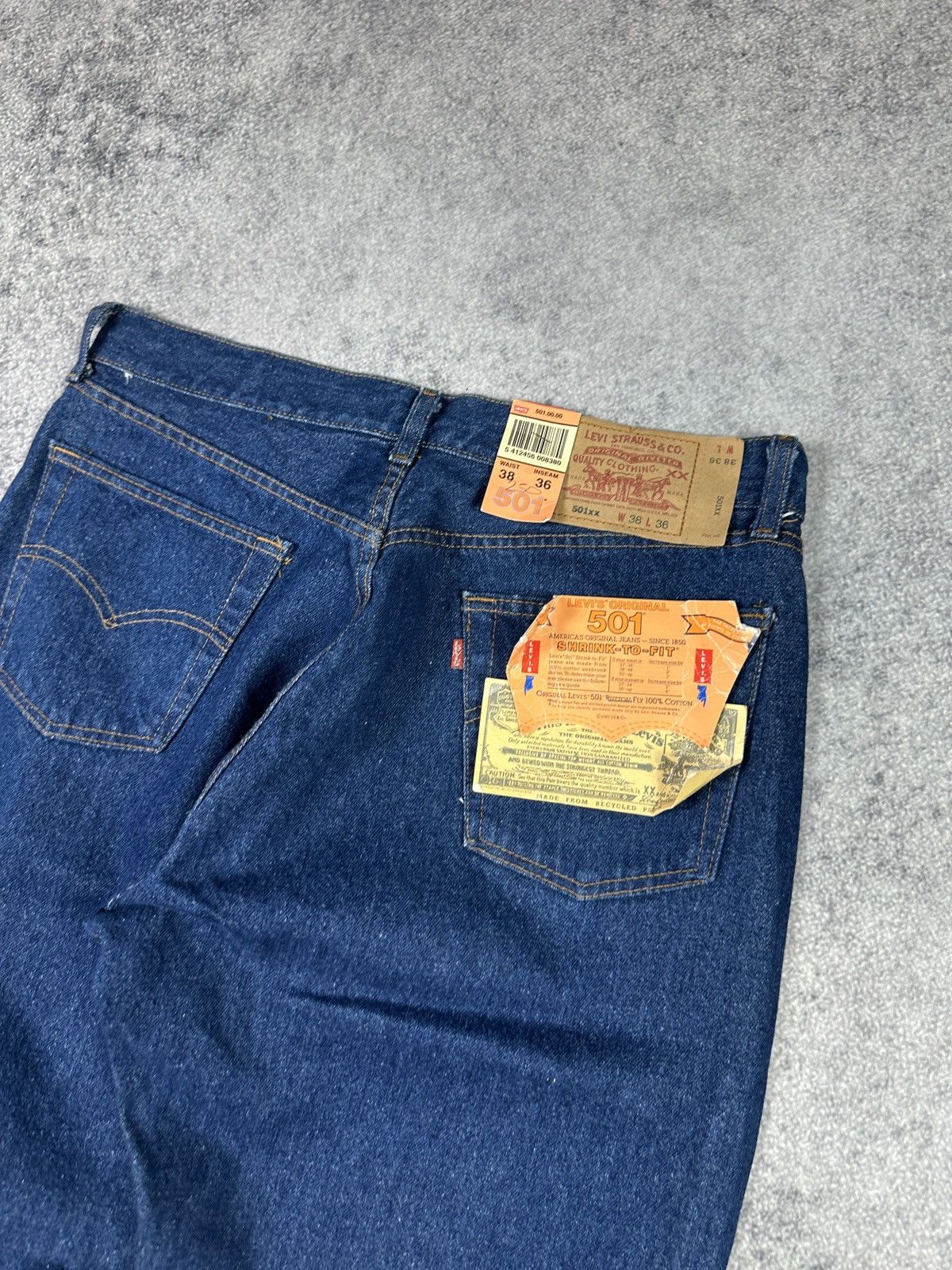Levi's New Vintage Levi’s 501 Streetwear Very Rare Style USA 38 Size US 37 - 3 Thumbnail