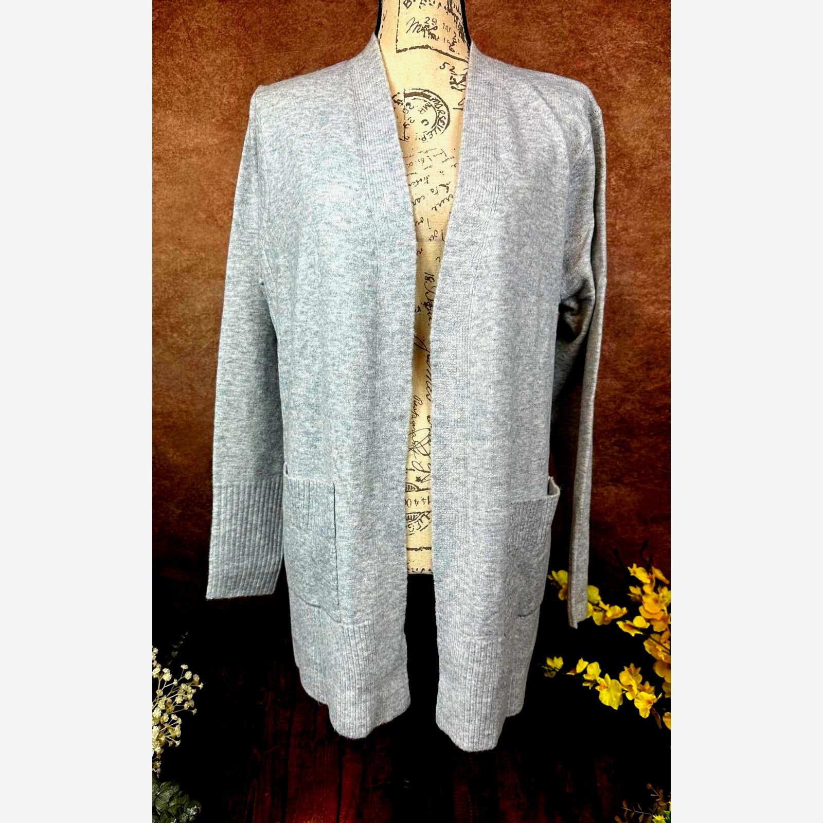 Other Love Ellie Two Pocket Open Cardigan - Gray - size L Size L / US 10 / IT 46 - 3 Thumbnail