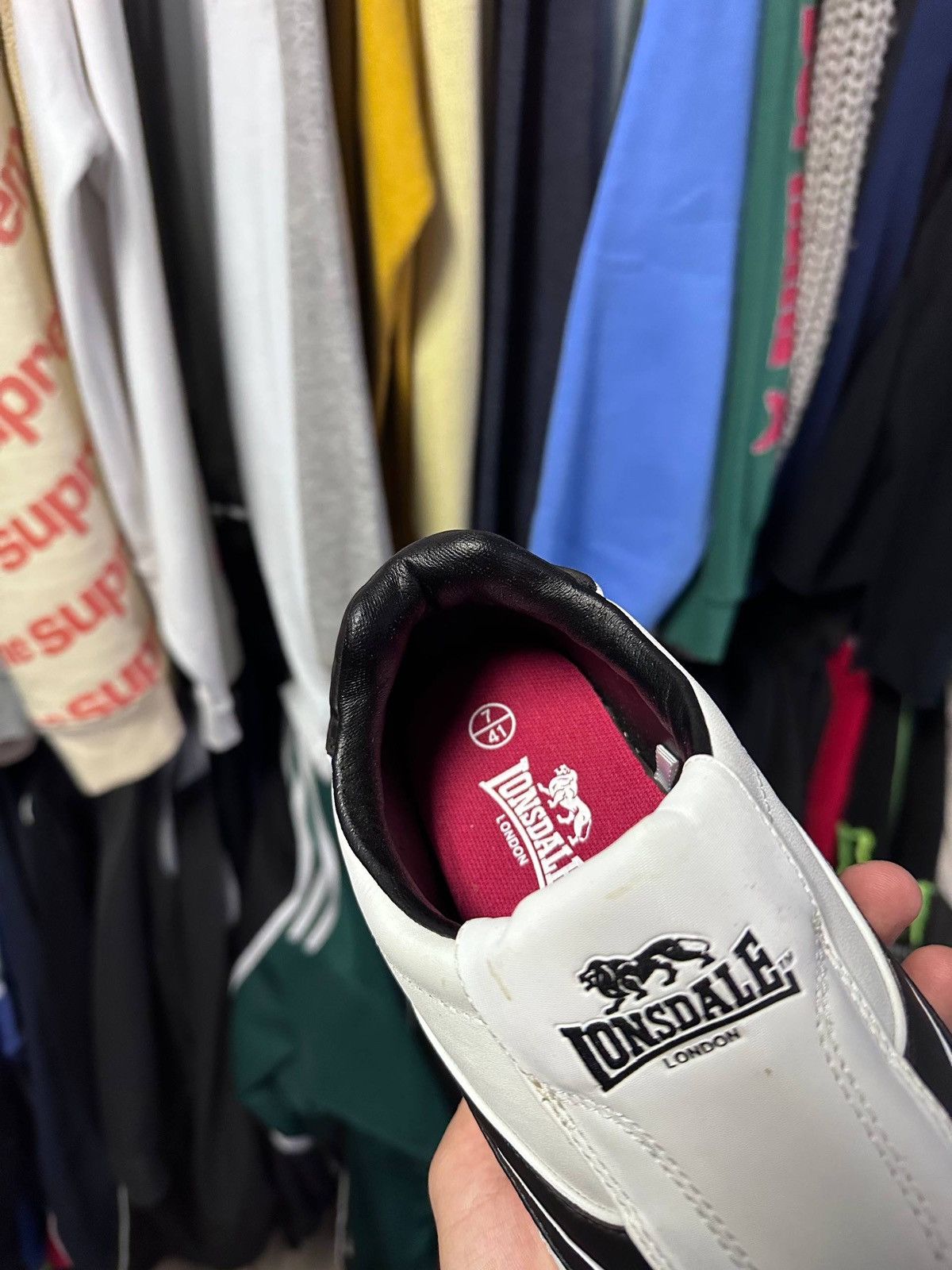 Lonsdale Vintage 90s Lonsdale London Y2K Y-3 Style Slip-on Sneakers Size US 7 / EU 40 - 9 Thumbnail