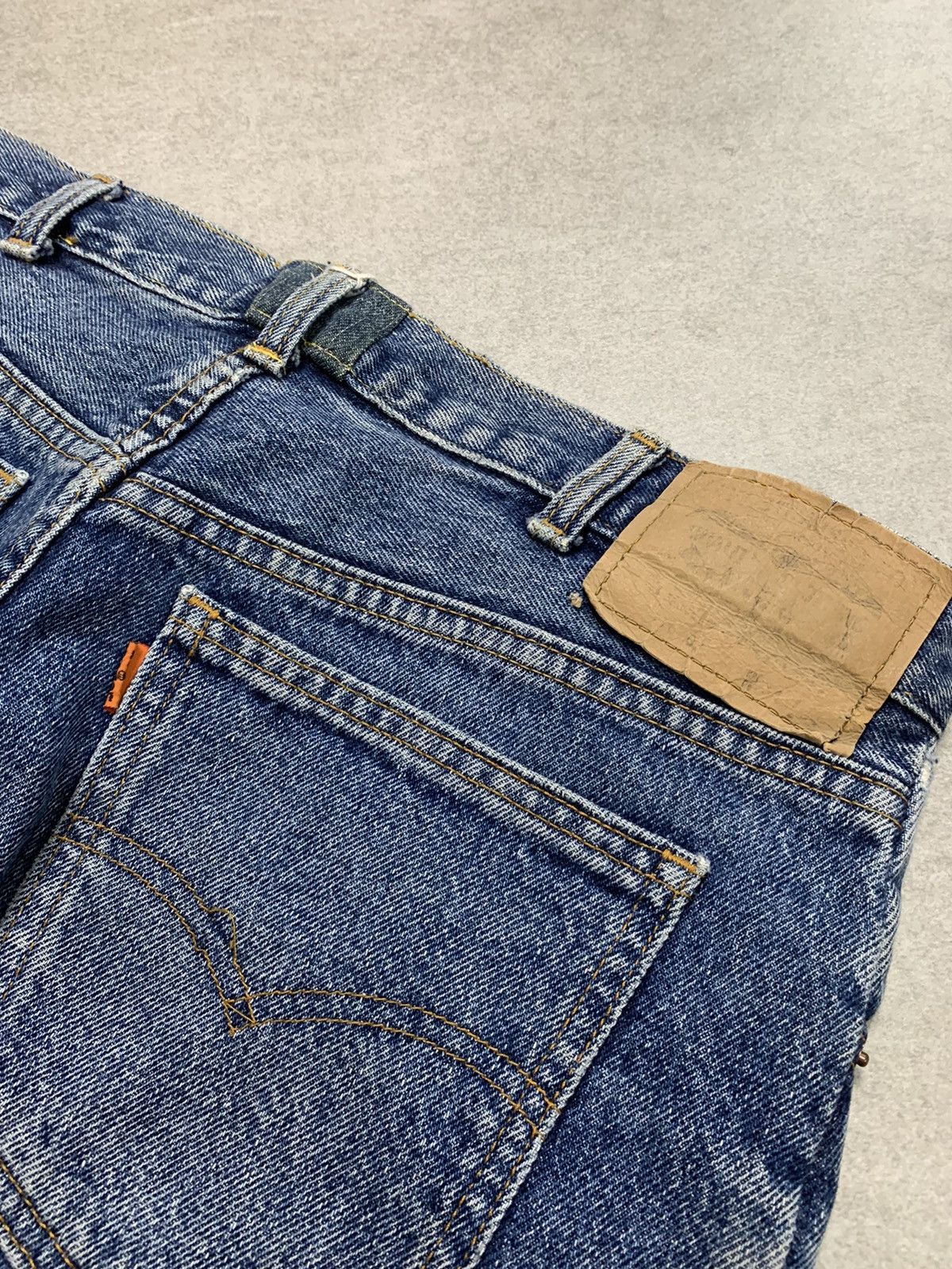 Levi's Vintage Clothing 90s Rare Levi 416 Orange tag Wide leg Faded denim jeans Size US 32 / EU 48 - 4 Thumbnail