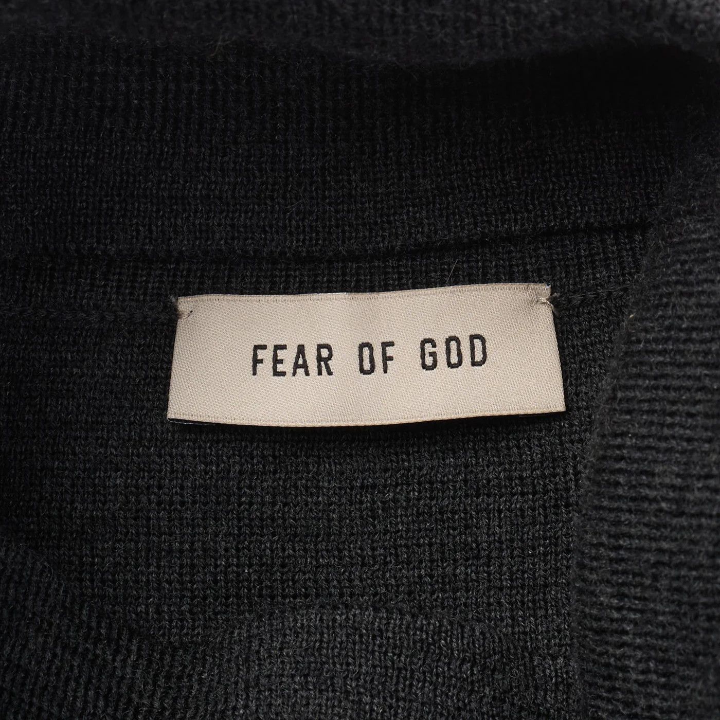Fear of God FEAR OF GOD Dark Gray Virgin Wool Knit Turtleneck Sweater Size US L / EU 52-54 / 3 - 6 Thumbnail
