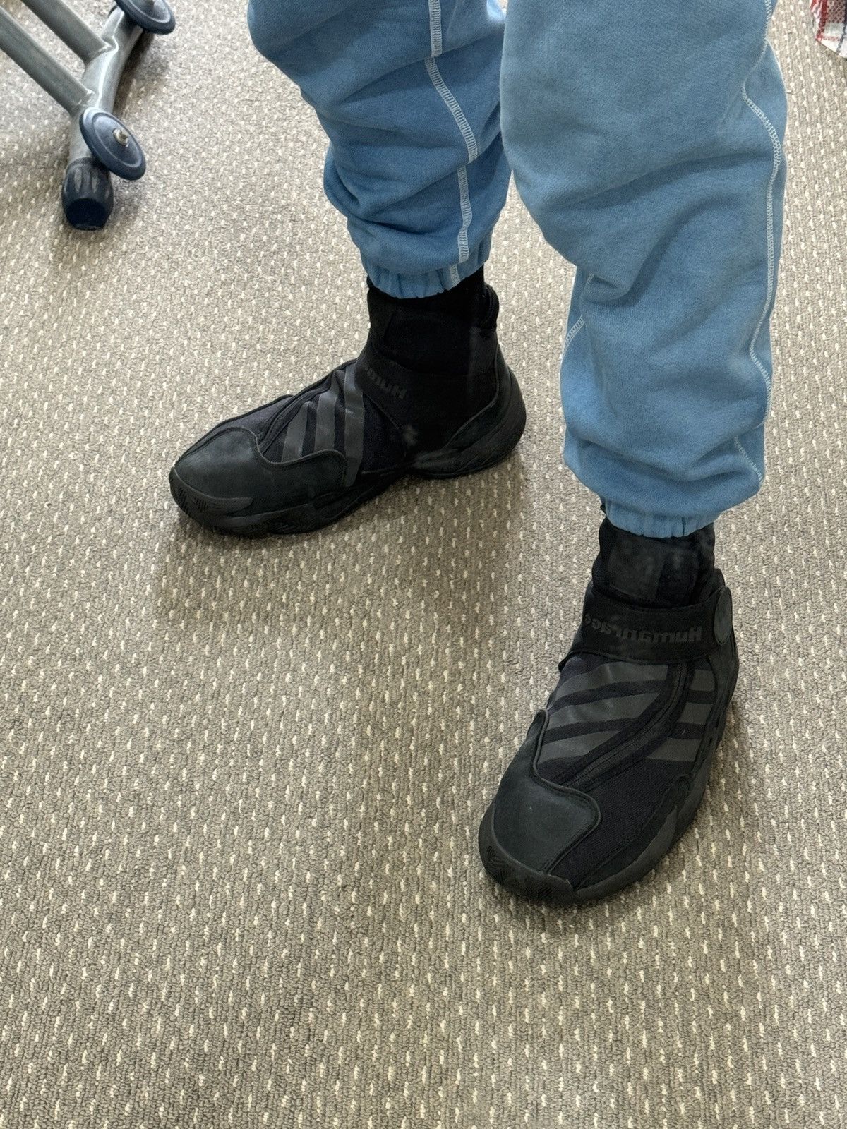Adidas × Pharrell BYW 0 To 60 'Triple Black High Top Sneaker Boots GX2486 Size US 9.5 / EU 42-43 - 15 Thumbnail