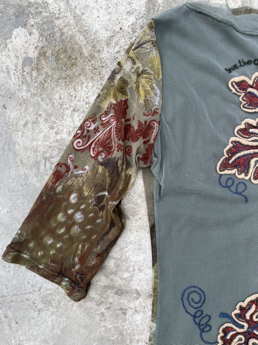 Japanese Brand × Vintage Vintage save the queen mesh top Jean Paul Gautier style y2k Size S / US 4 / IT 40 - 7 Thumbnail