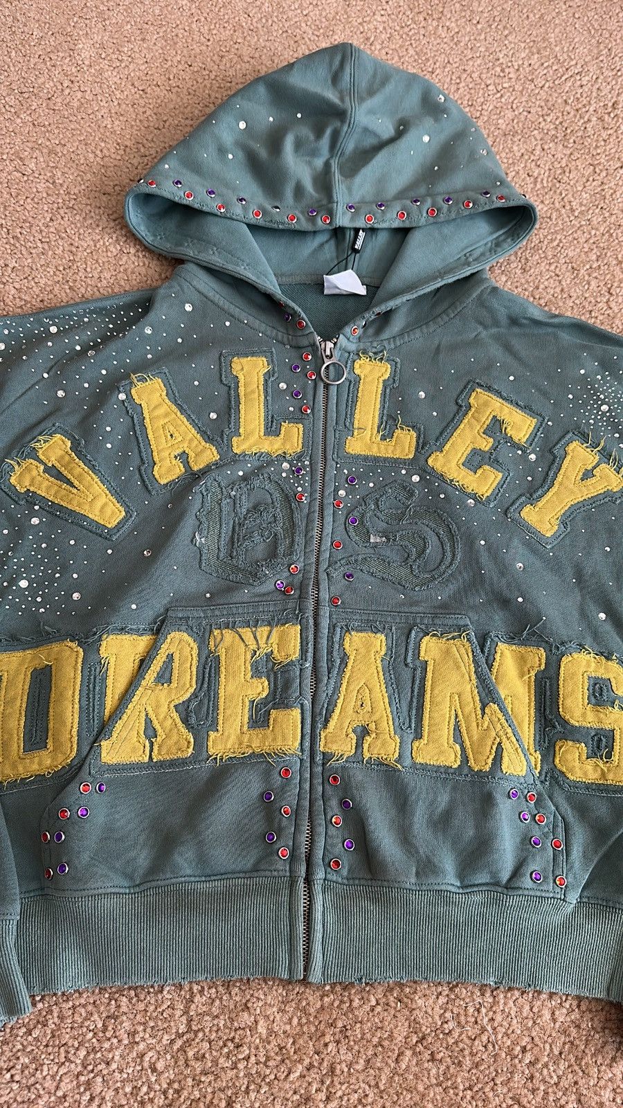 Vale Vale Lives Green Bank Classico Zip Up Hoodie Small Size US S / EU 44-46 / 1 - 2 Thumbnail