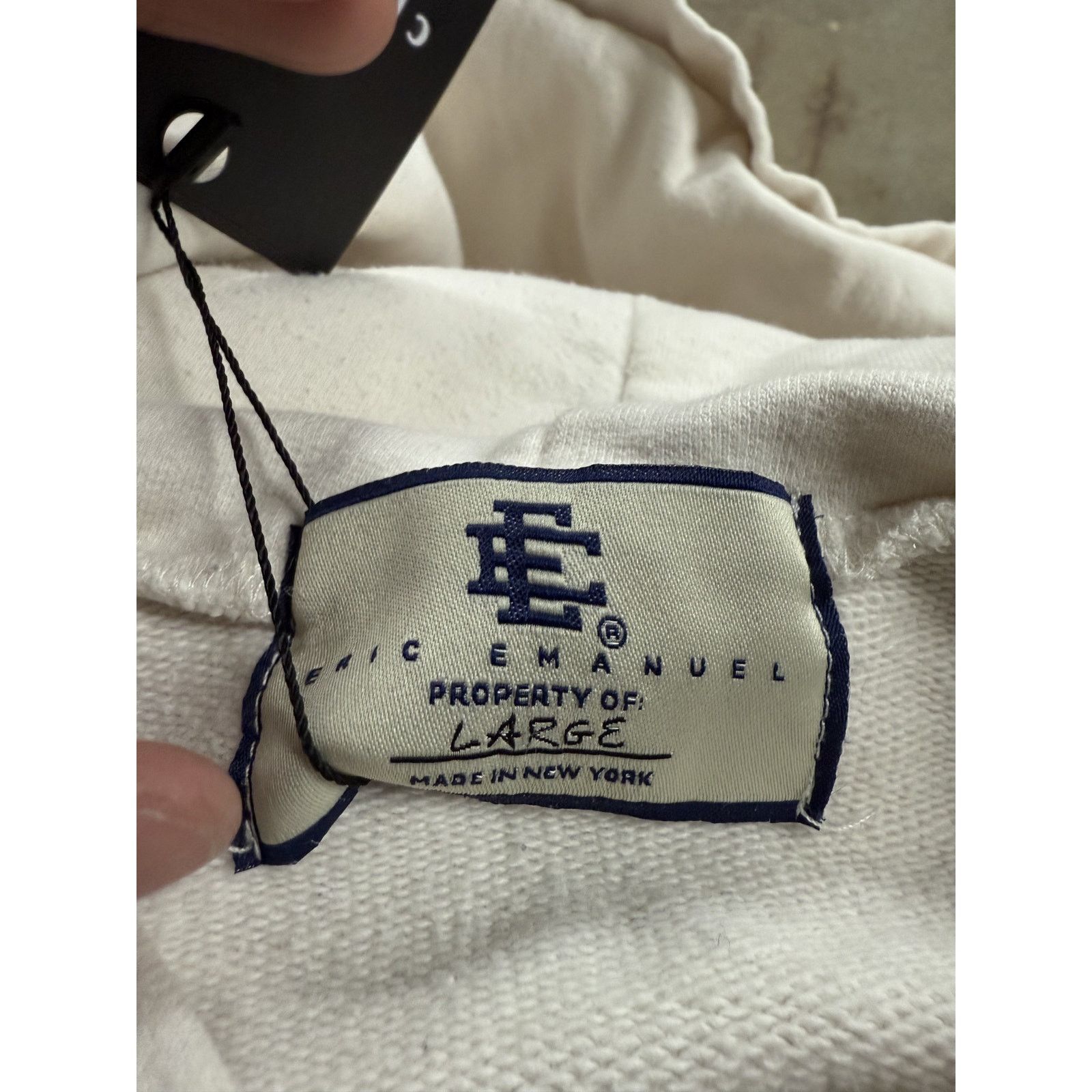 Eric Emanuel EE Hoodie White Blue Orange Used Large Size US L / EU 52-54 / 3 - 4 Thumbnail