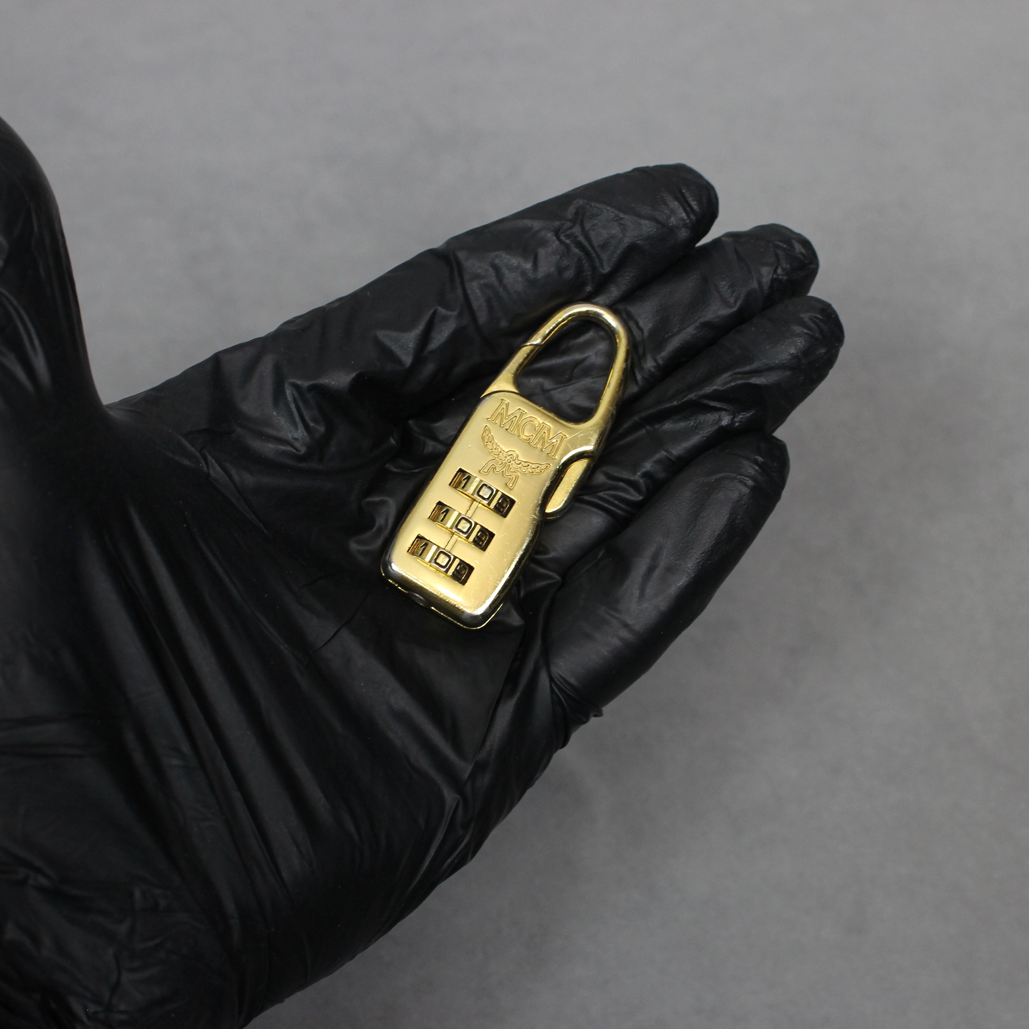 MCM MCM Combination Padlock Gold Logo Engraved Bag Lock Unisex Size ONE SIZE - 2 Thumbnail