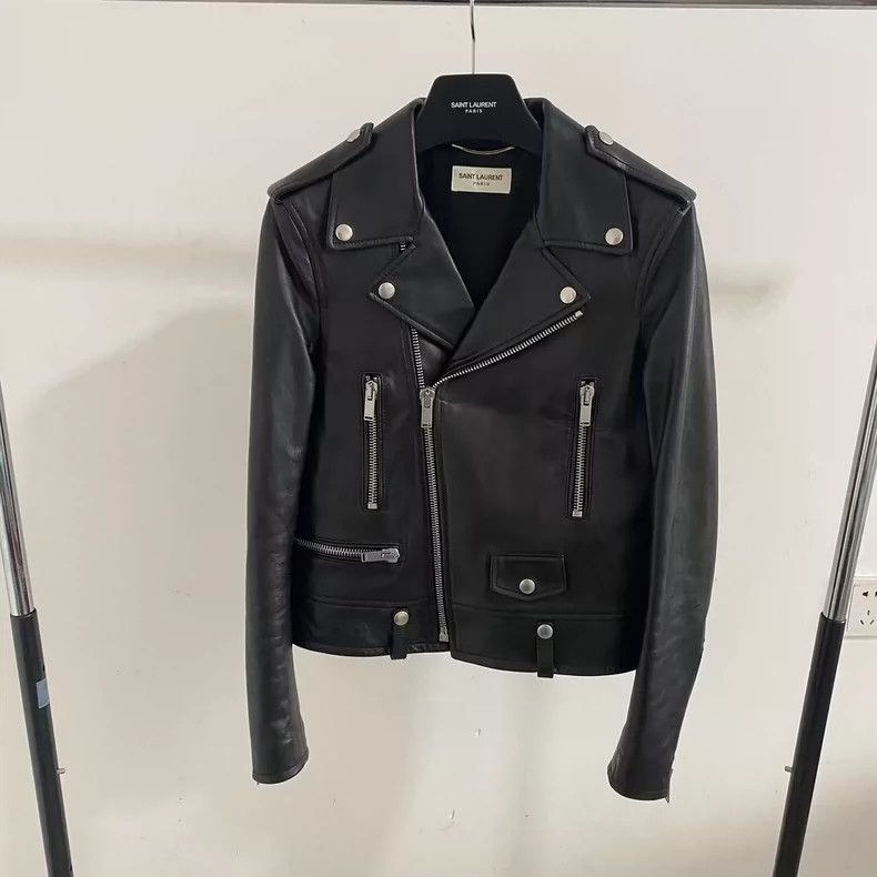 Saint Laurent Paris saint Laurent paris18FW L01 motorcycle leather jacket 2503 Size XS / US 0-2 / IT 36-38 - 1 Thumbnail