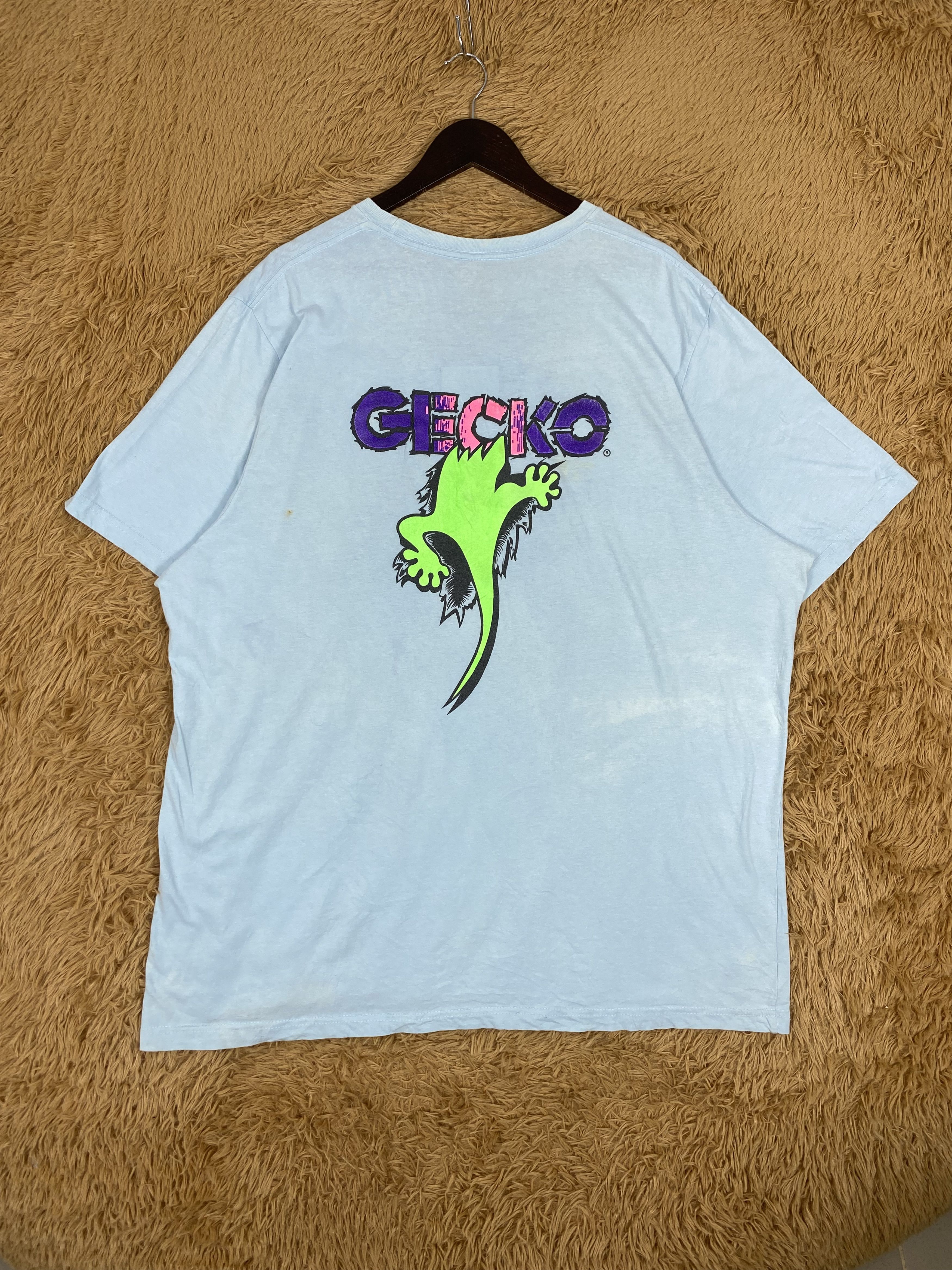 Japanese Brand Vintage Gecko Hawaii T-Shirts PT0029 Size US XXL / EU 58 / 5 - 4 Thumbnail