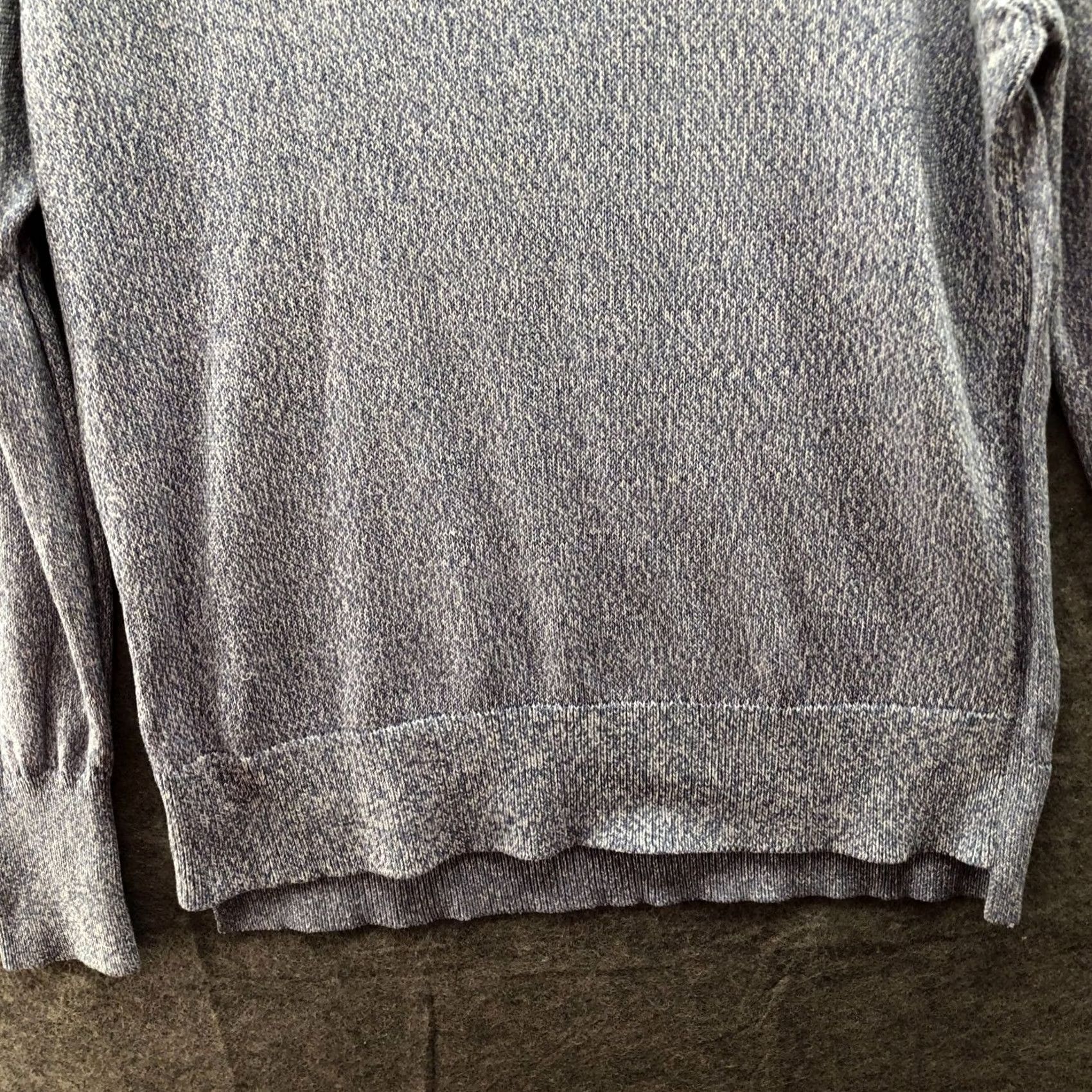 Everlane Everlane Lightweight Cotton Sweater Mens L Light Blue Heather Crewneck Easy Care Cotton Knit Pullover Casual Winter/Fall Mens Regular Fit Size US L / EU 52-54 / 3 - 4 Thumbnail
