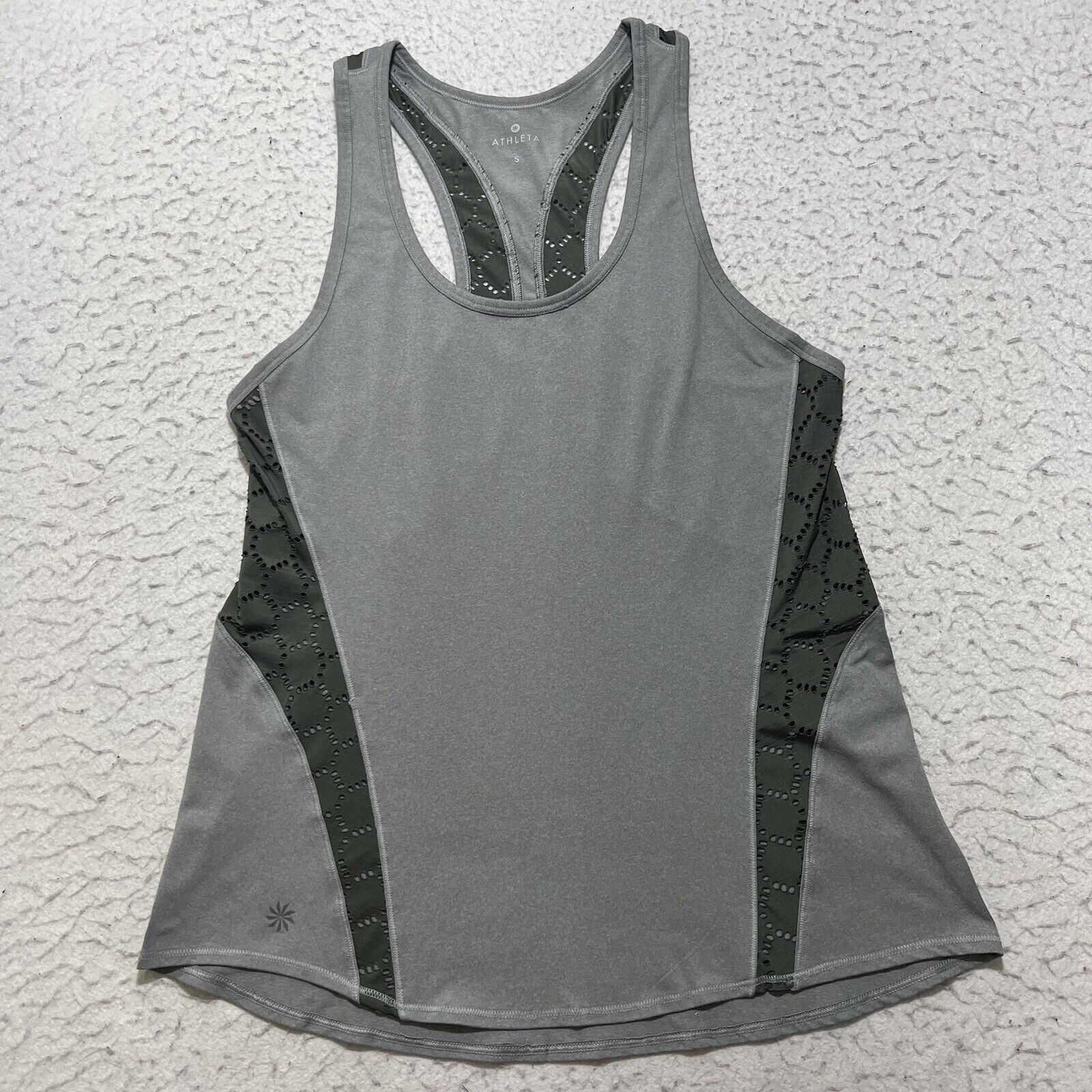 Gap Athleta Racerback Tank Top Sleeveless Gray Pullover Stretch Size S / US 4 / IT 40 - 1 Thumbnail