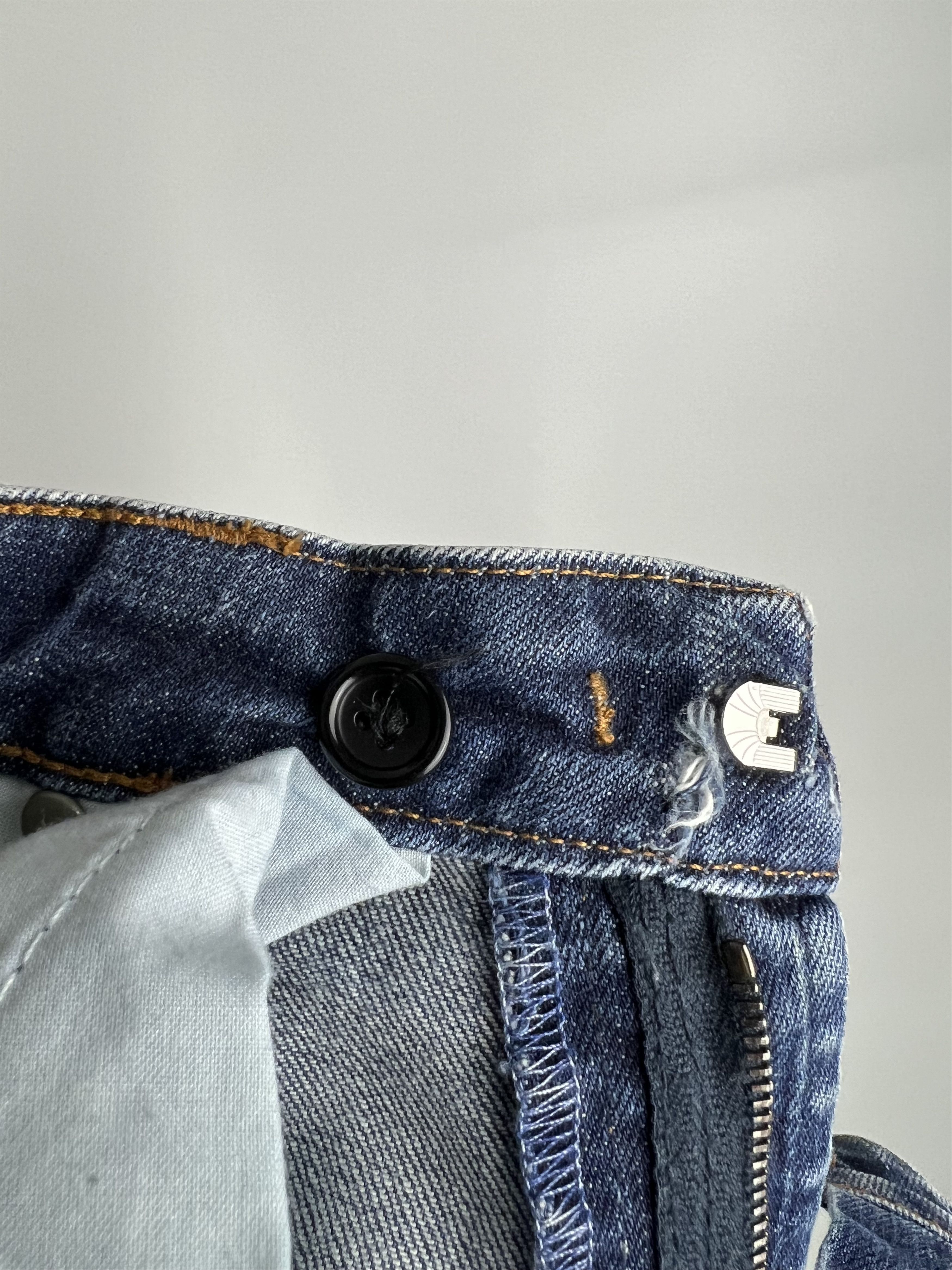 Pierre Balmain Pierre Balmain Women's Blue Cropped Skinny Jeans Size 30/44 Size 30" / US 8 / IT 44 - 14 Thumbnail
