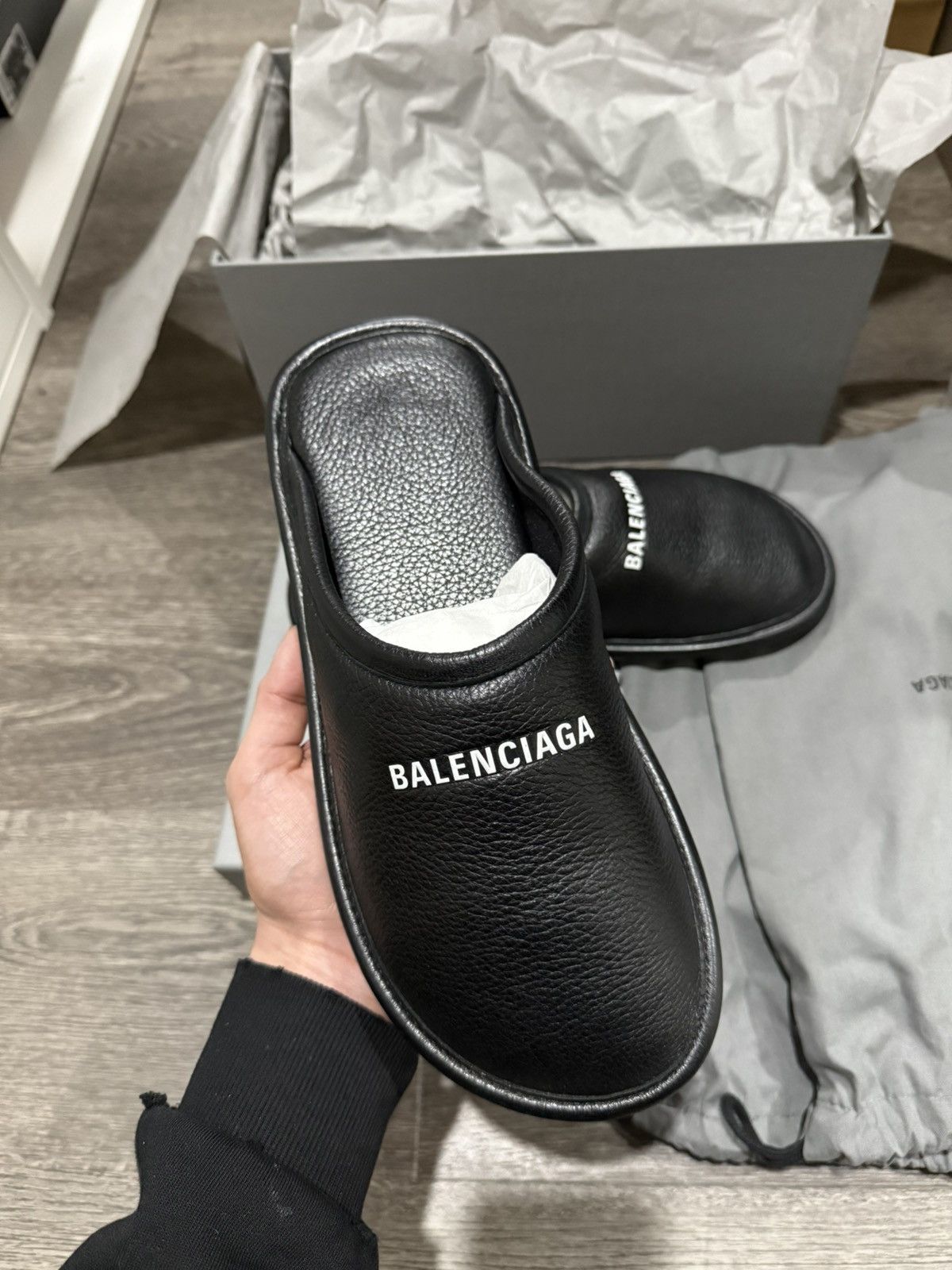Balenciaga Leather Home Mule Flat Size US 8 / EU 41 - 3 Thumbnail