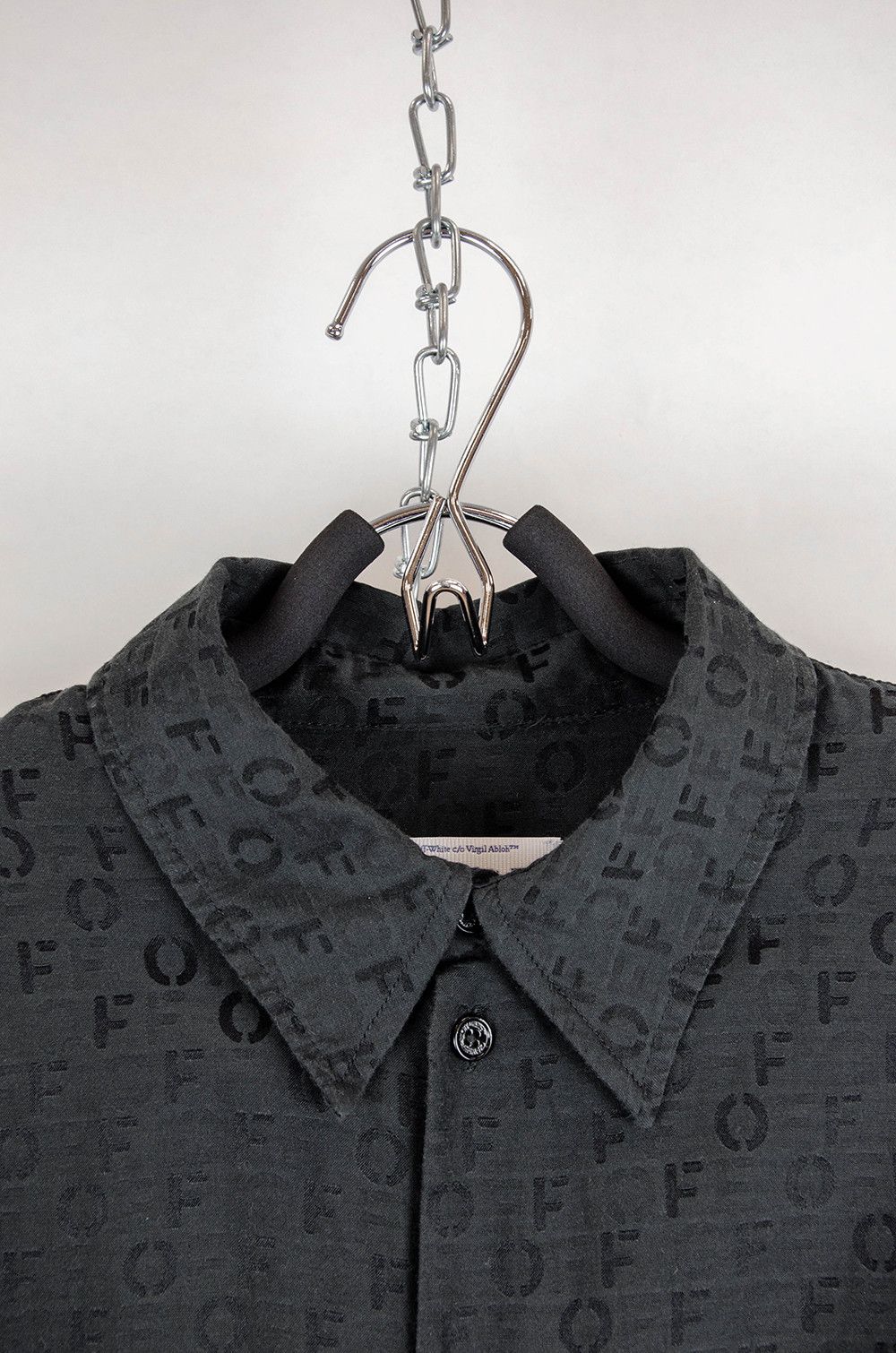 Off-White Off-White Monogram Silk Shirt Dress – Size IT42 Size M / US 6-8 / IT 42-44 - 12 Thumbnail