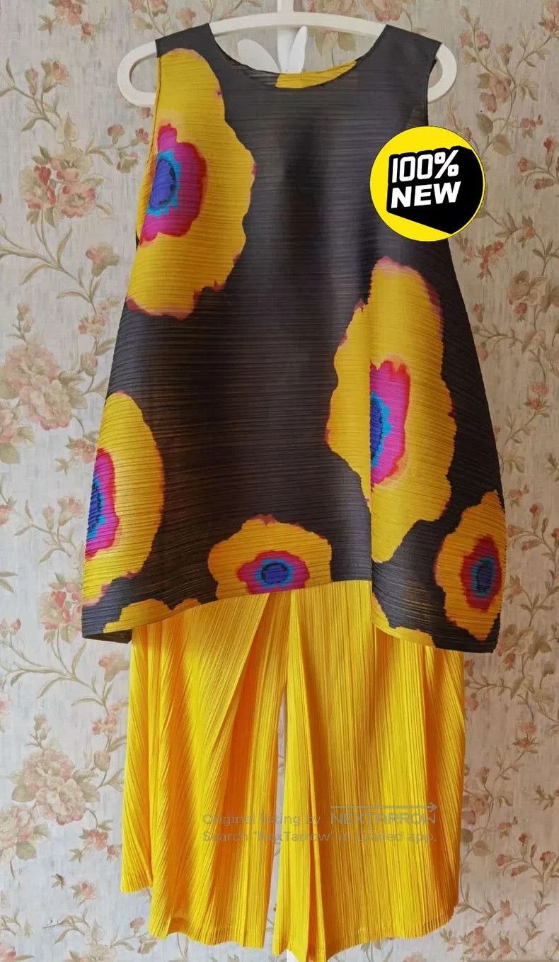 Issey Miyake Issey Miyake size:2 Yellow Trousers Size 23" - 1 Thumbnail