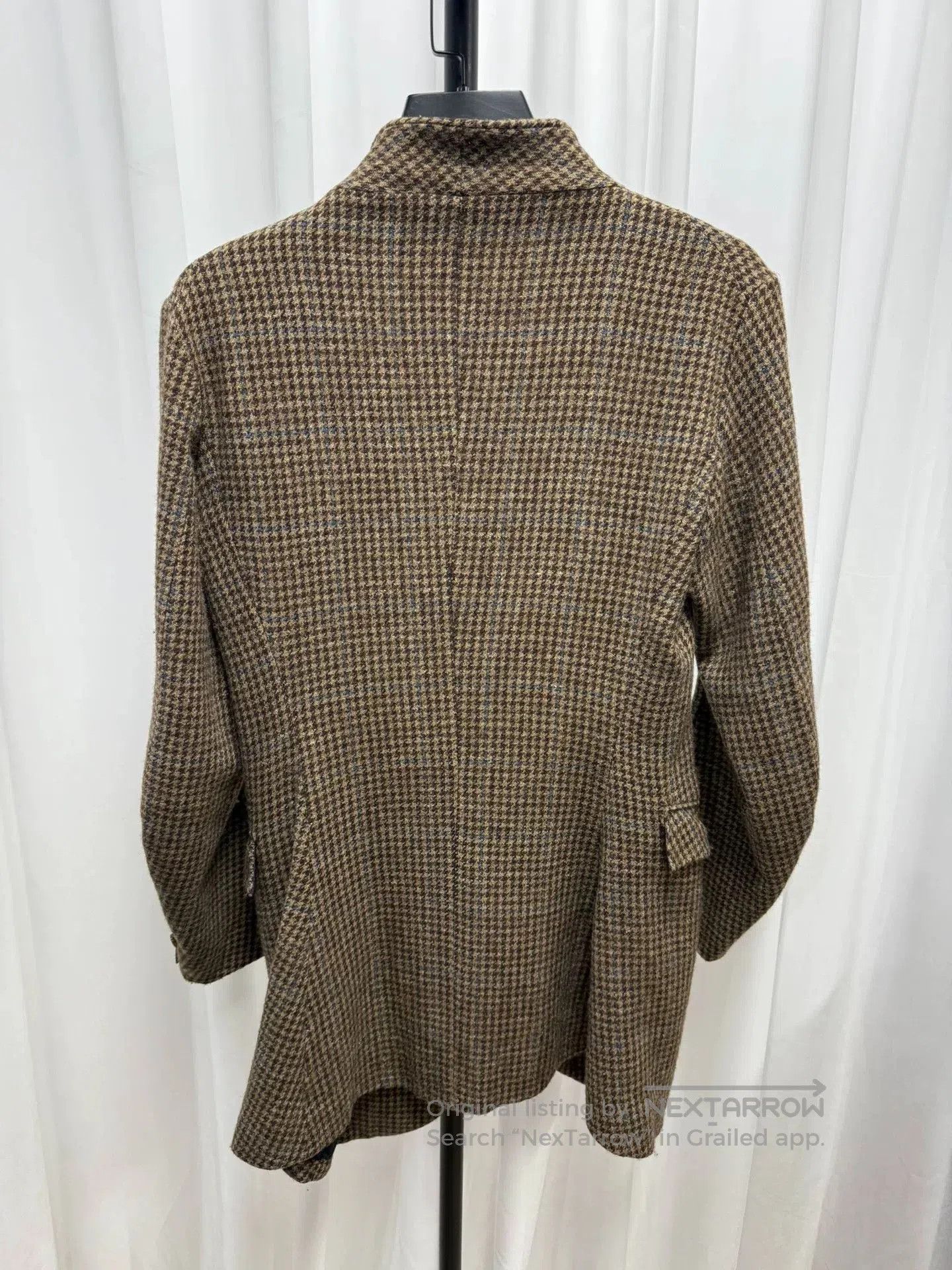 Comme des Garcons Homme Plus houndstooth wool fitted jacket with brooches. Size US S / EU 44-46 / 1 - 5 Thumbnail