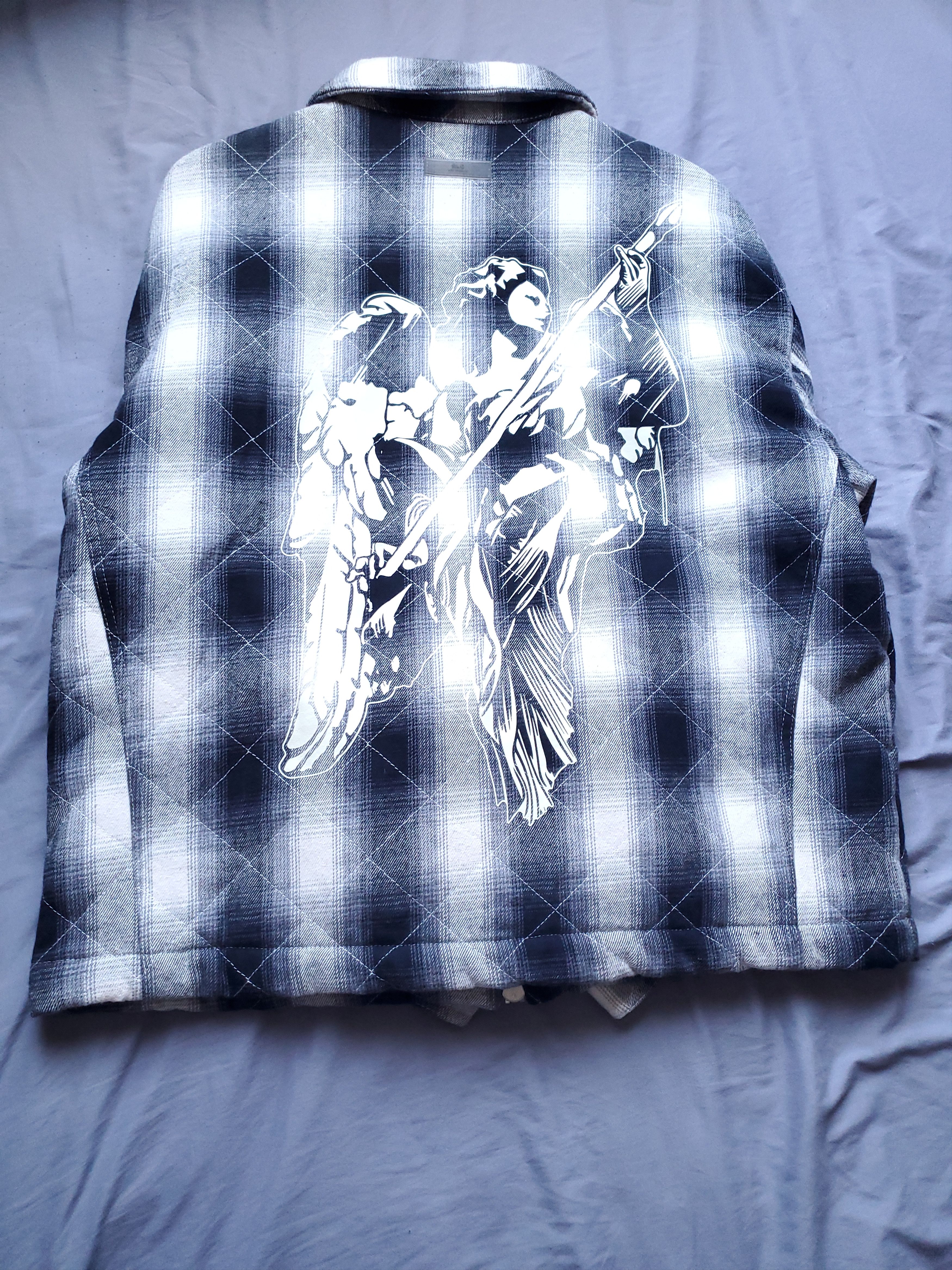 Richie Le Collection Richie Le Collection Angel Flannel Jacket Black Shadow Plaid Size US M / EU 48-50 / 2 - 2 Thumbnail