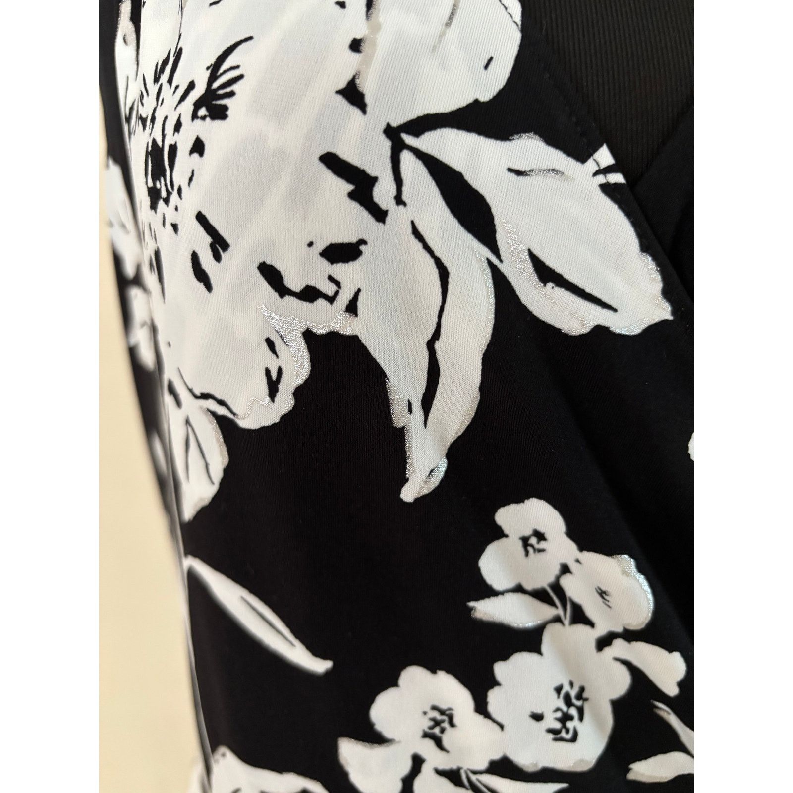 White House Black Market WHBM White House Black Market Faux Wrap Reversable Dress Size L / US 10 / IT 46 - 3 Thumbnail