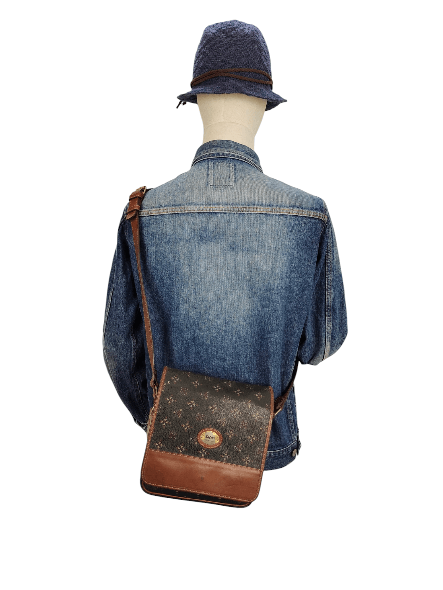 Leather Vintage Sachs Lederwaren Japan Patina Leather Crossbody Bag Size ONE SIZE - 2 Thumbnail