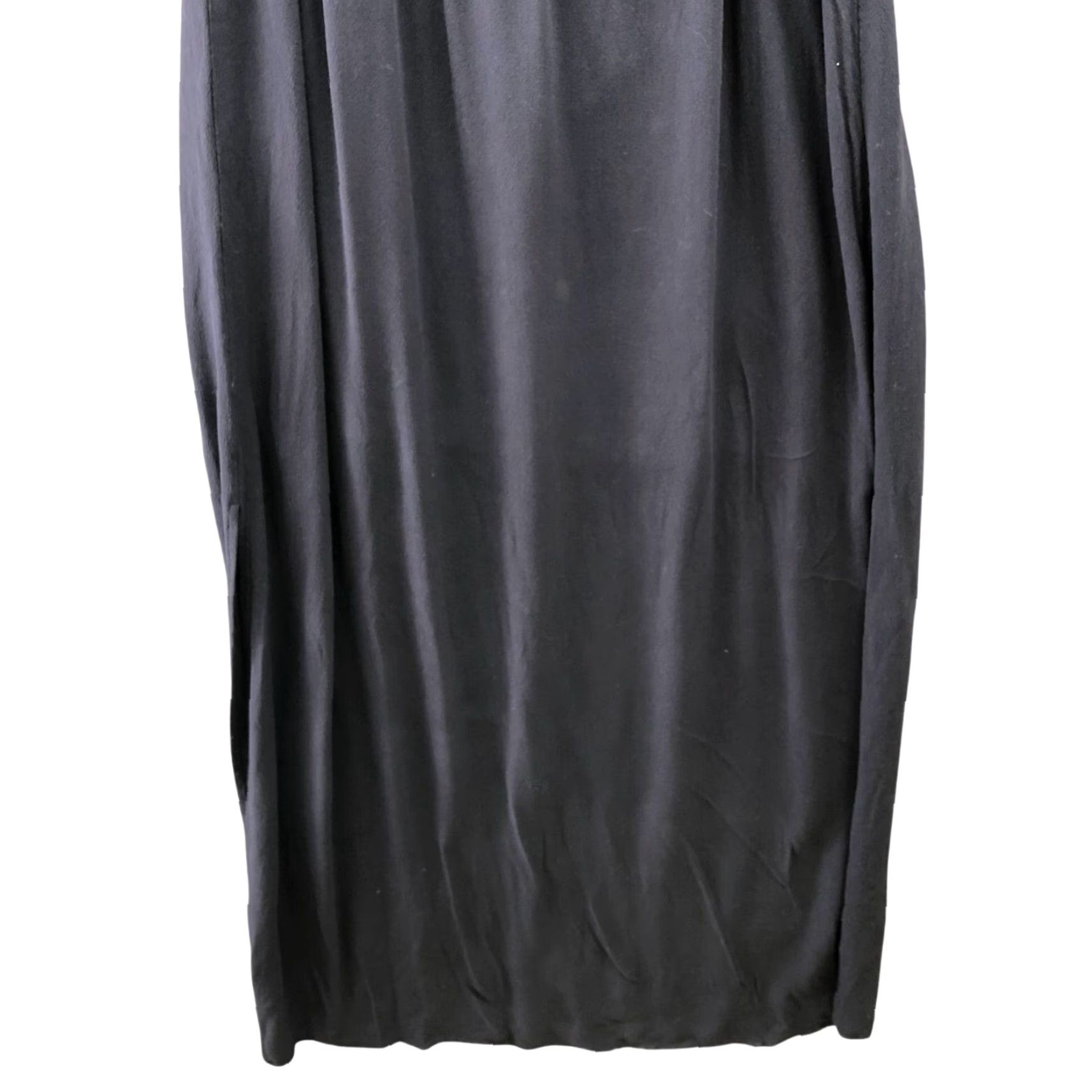 Zara ZARA Sleeveless Maxi Dress Womens S Blue Crepe V-Neck Cami Side Slits Casual Size S / US 4 / IT 40 - 4 Thumbnail