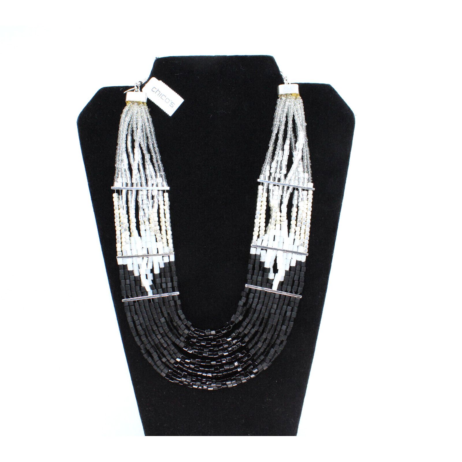 Chicos New CHICOS CLEOPATRA STYLE Glass Beaded Lamisha NECKLACE $58 Size ONE SIZE - 1 Thumbnail