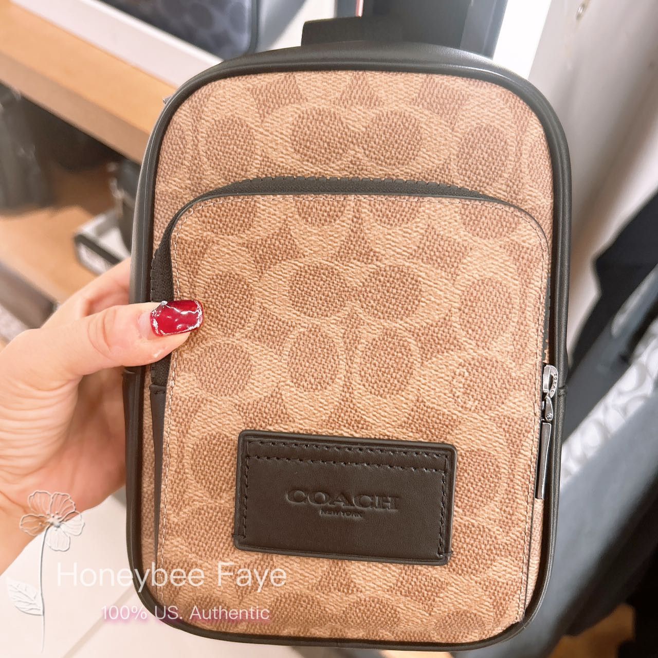 Coach Racer Sling Pack In Signature CV763 Size ONE SIZE - 3 Thumbnail