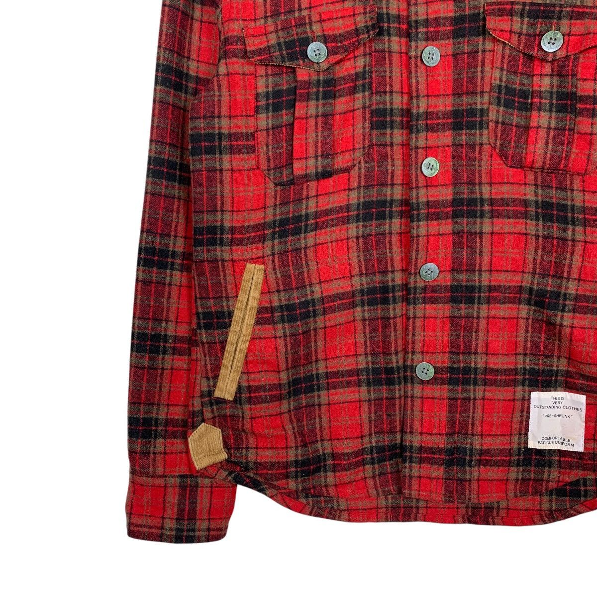 Japanese Brand INHERIT Herritage & Modernity Red Checked Flannel #1625-C72 Size US S / EU 44-46 / 1 - 5 Thumbnail