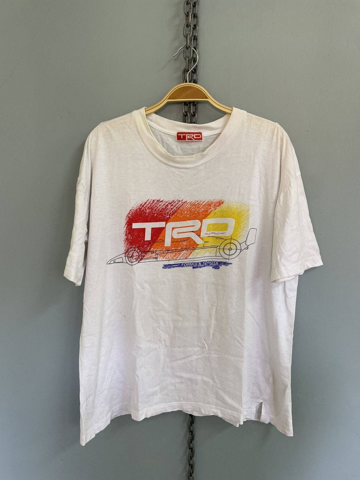 Vintage Vintage 90s TRD Formula Toyota Racing Development t shirt Size US L / EU 52-54 / 3 - 1 Thumbnail