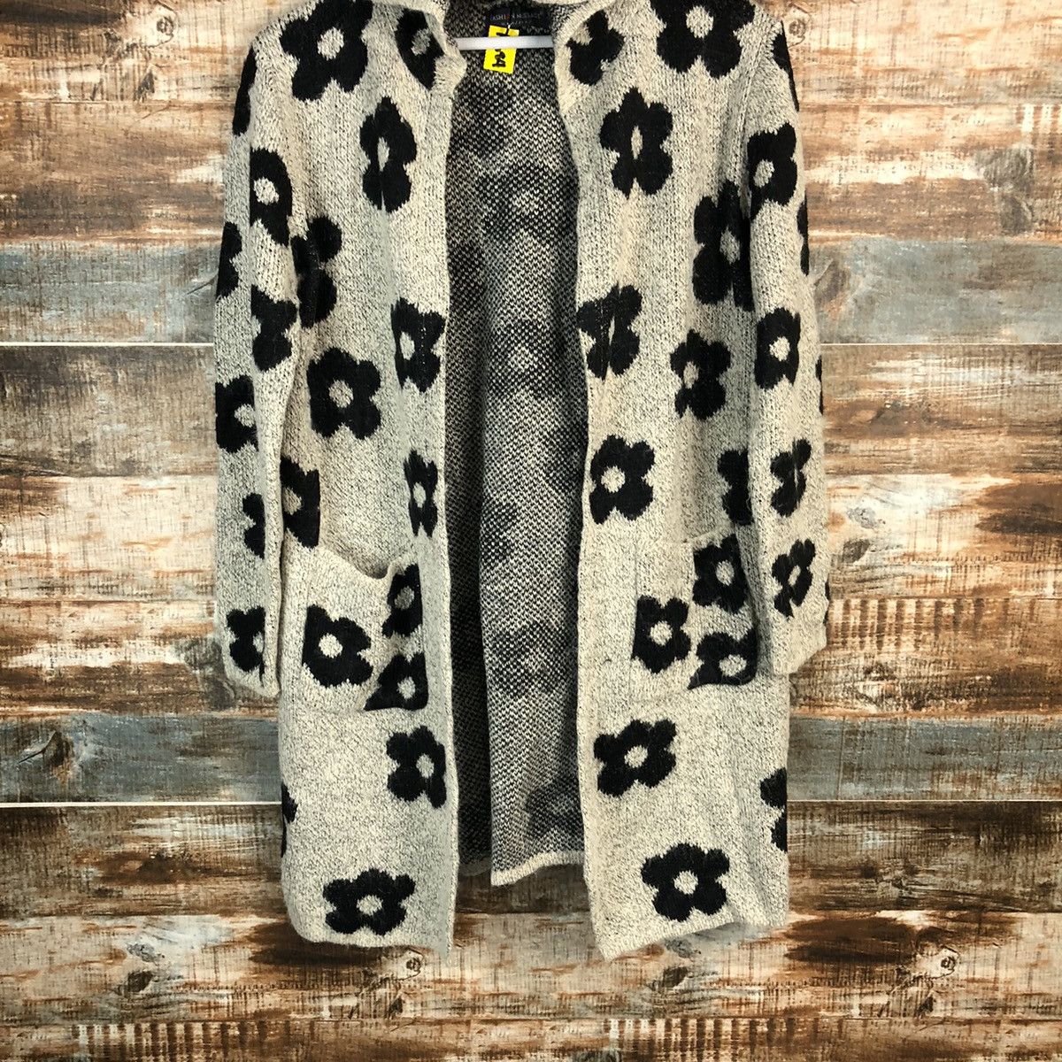 Homespun Knitwear × Japanese Brand Kashion Messange Grey Cardigan Knitwear #A1684 Size L / US 10 / IT 46 - 3 Thumbnail