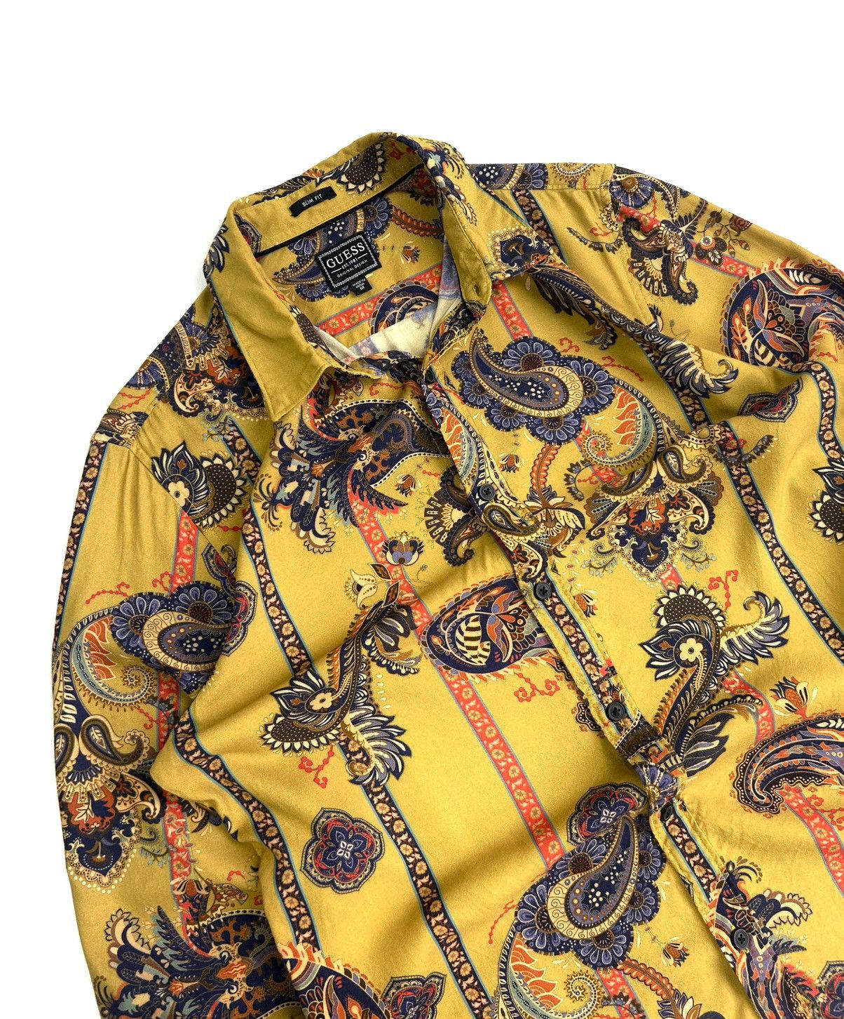Guess rare Guess Button Up Men’s Shirt Gold M Slim Fit Vintage Y2K Size US M / EU 48-50 / 2 - 3 Thumbnail