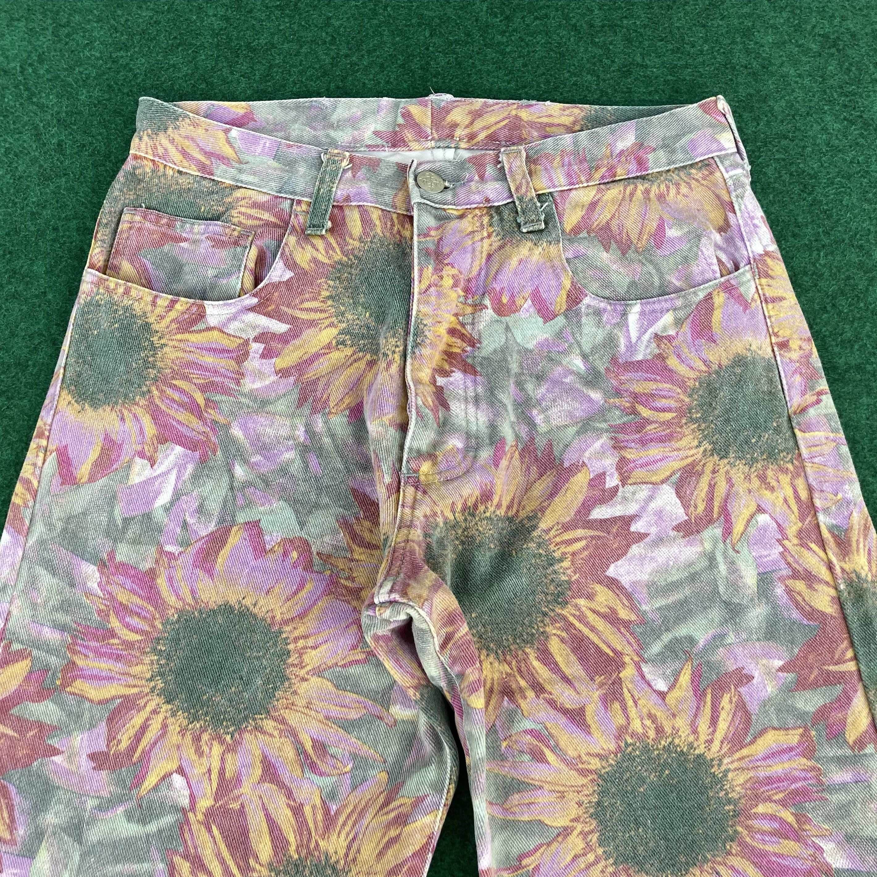 Designer × Oxbow × Vintage Vtg Oxbow Sun Flower Pant High Rise Tapered Leg Jeans Size US 28 / EU 44 - 3 Thumbnail