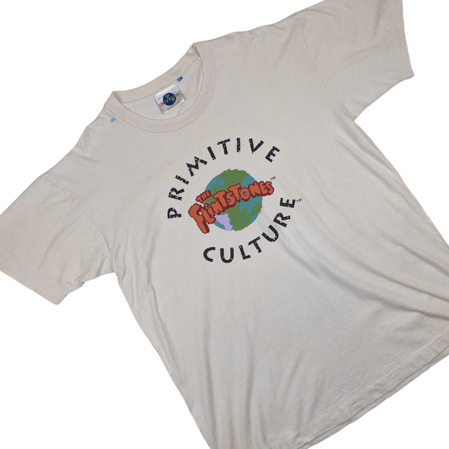 Universal Studios 90'd UNIVERSAL STUDIOS The Flintstones Primitive Culture Tee Size US L / EU 52-54 / 3 - 3 Thumbnail