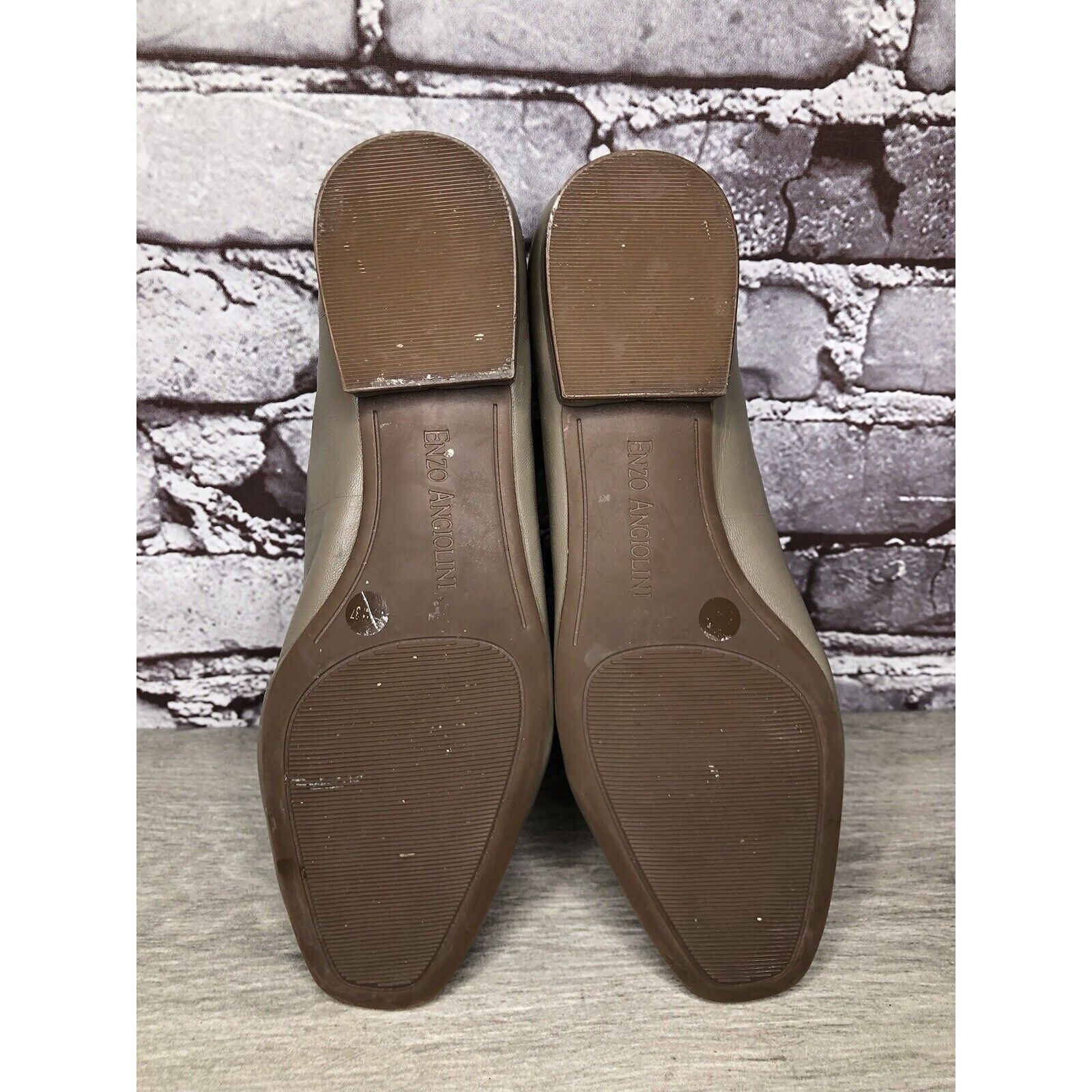 Other ENZO ANGIOLINI Gray Lydian Slip On Leather Ballet Flats Wome Size US 6.5 / IT 36.5 - 6 Thumbnail