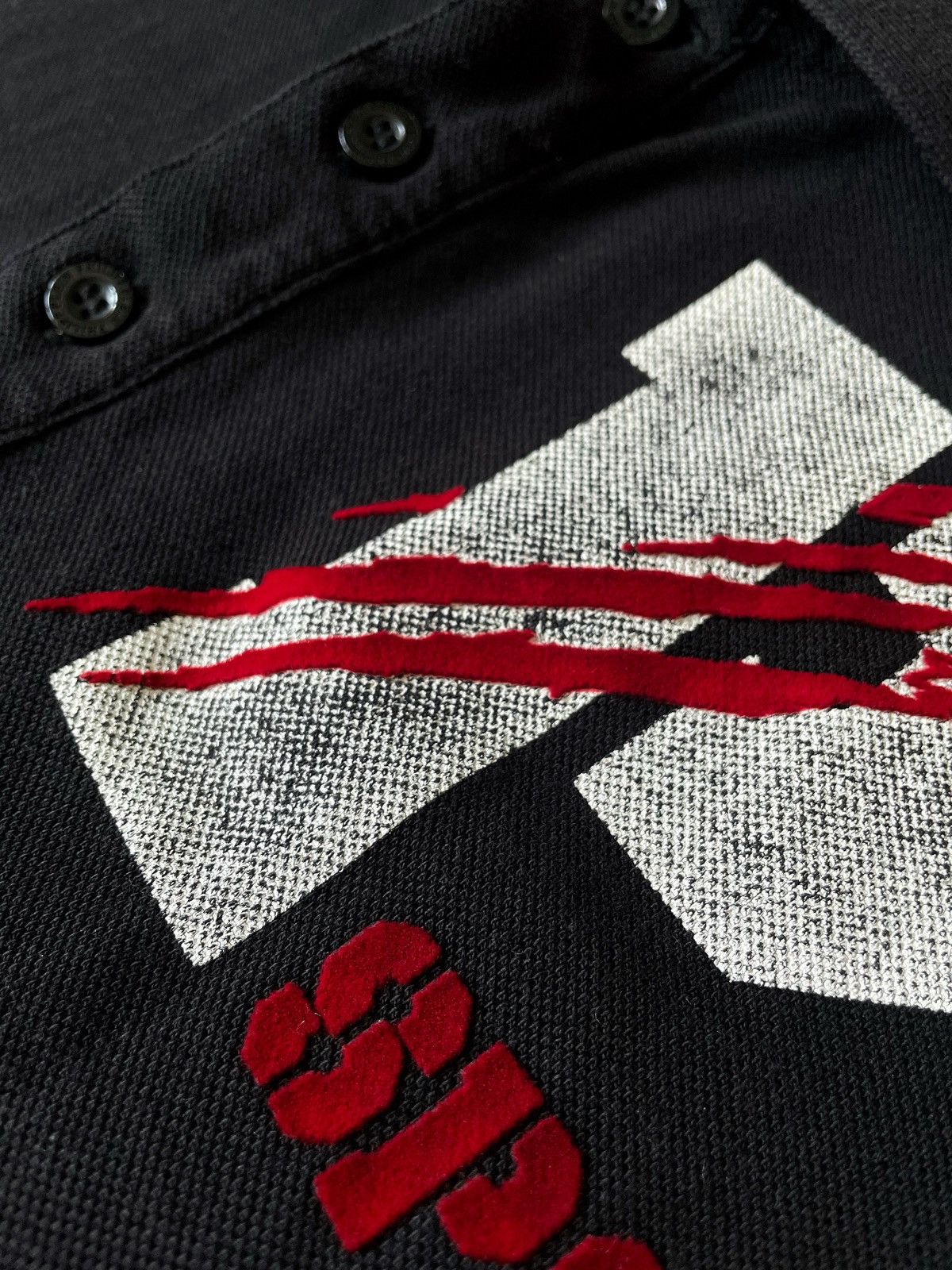 Philipp Plein Philipp Plein Sport Black Polo Size XXL Big Logo Luxury Size US XL / EU 56 / 4 - 5 Thumbnail