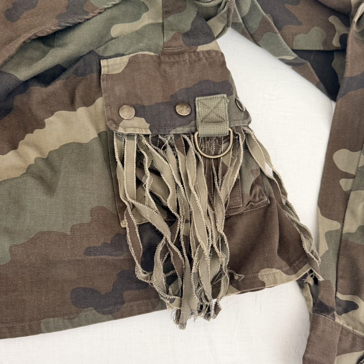 Faith Connexion Faith Connexion Camo Deconstructed Wrap Skirt XS Military Size 28" / US 6 / IT 42 - 13 Thumbnail