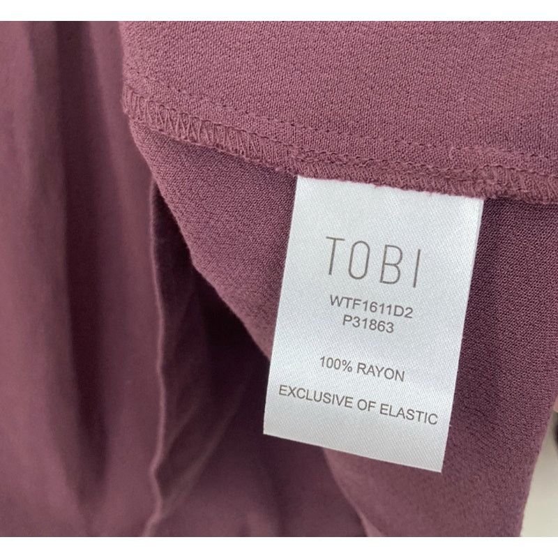 Other Tobi Maroon Off The Shoulder Long Sleeve Shirt Sz XS Size XS / US 0-2 / IT 36-38 - 4 Thumbnail