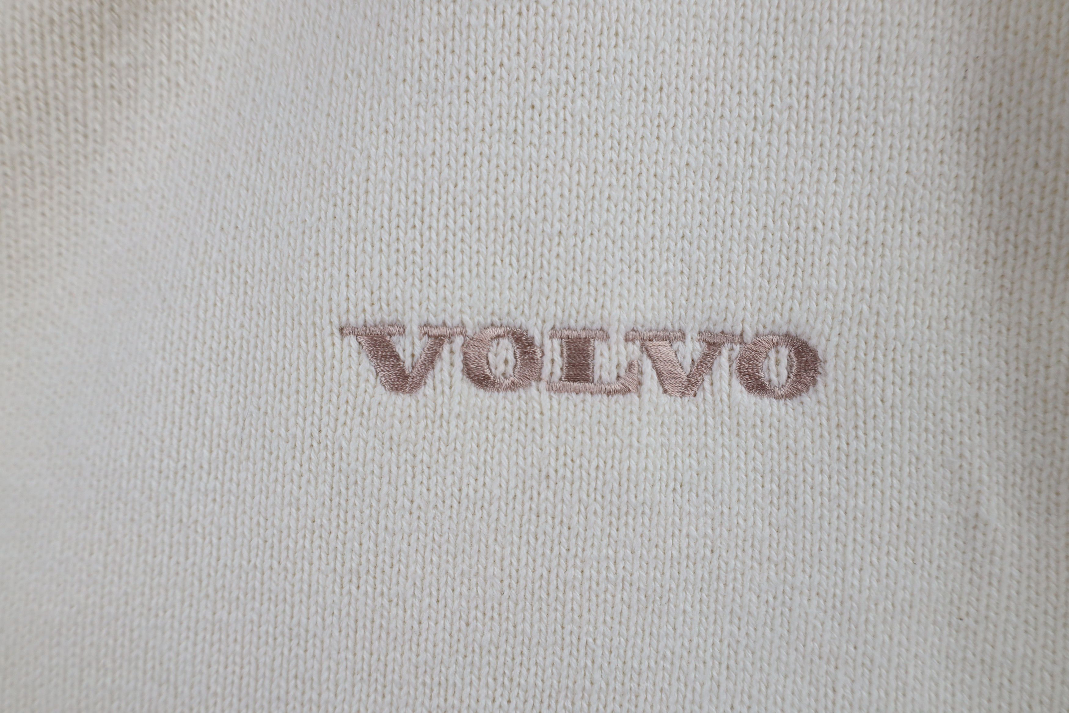 Vintage Vintage 90s Volvo Car Knit Crewneck Sweater Cream USA Size US XXL / EU 58 / 5 - 4 Thumbnail