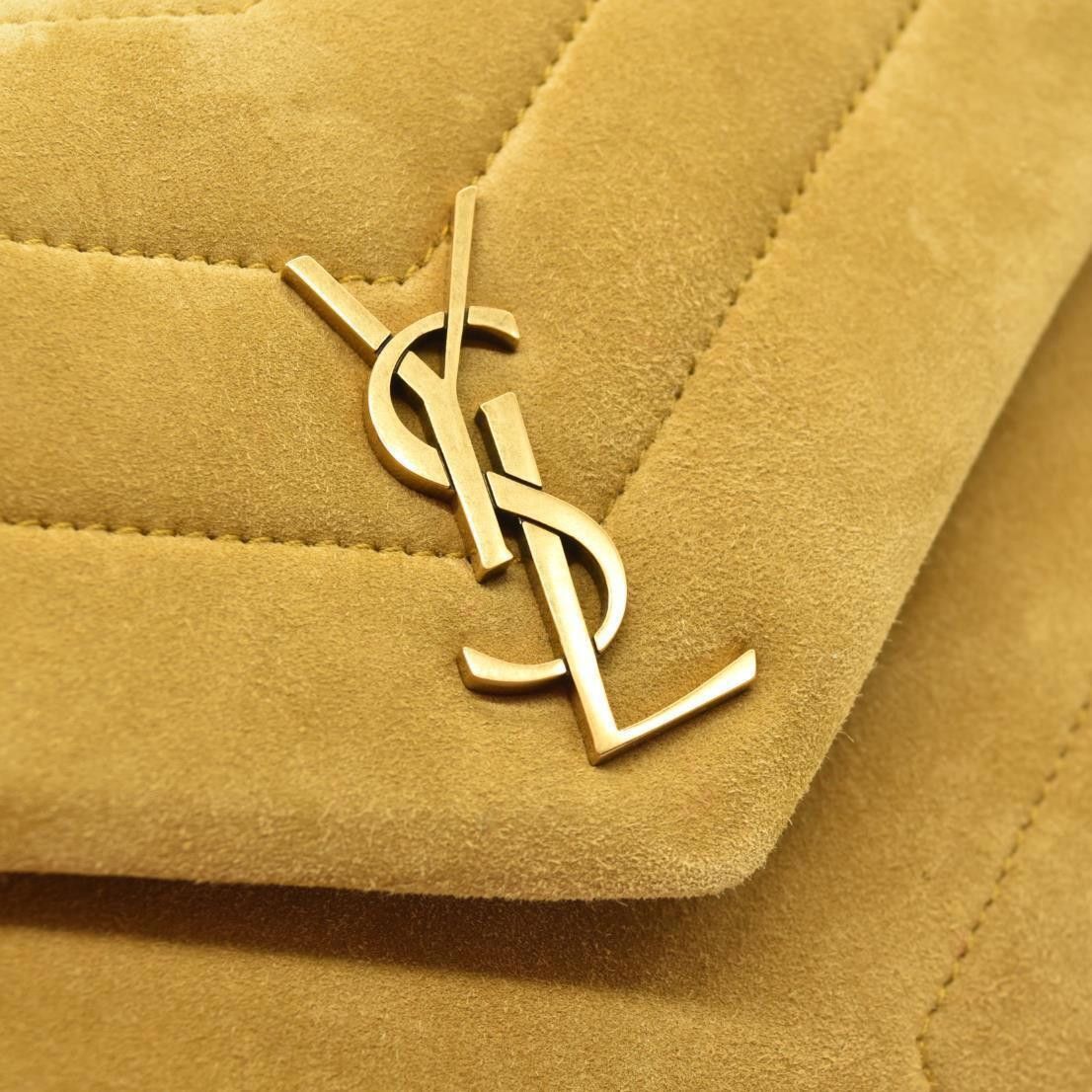 Designer Saint Laurent Suede Toy Loulou Shoulder Bag Chartreuse NEW Size ONE SIZE - 4 Thumbnail