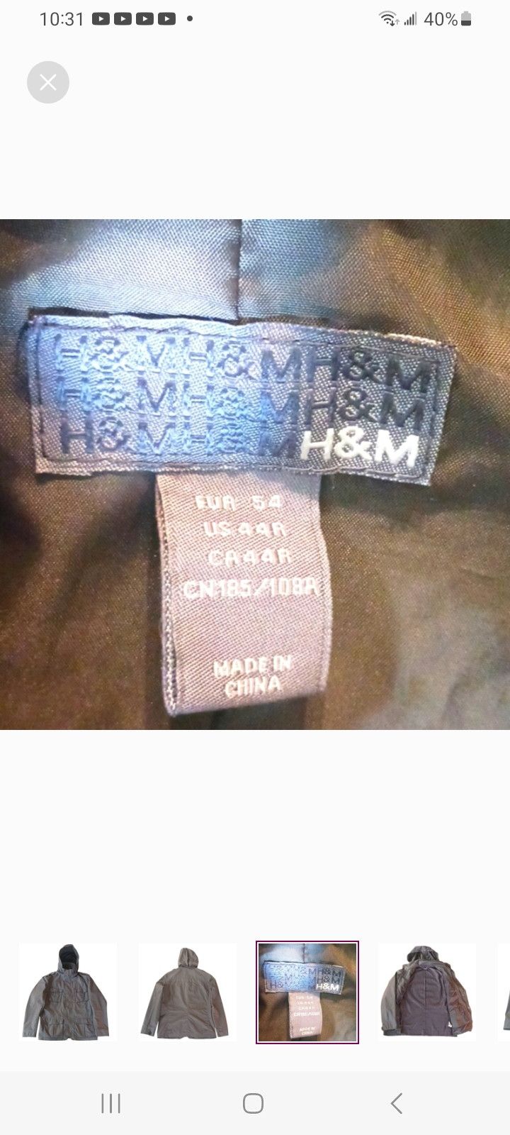 H&M H & M Green Utility Terrain Jacket Size US L / EU 52-54 / 3 - 3 Thumbnail