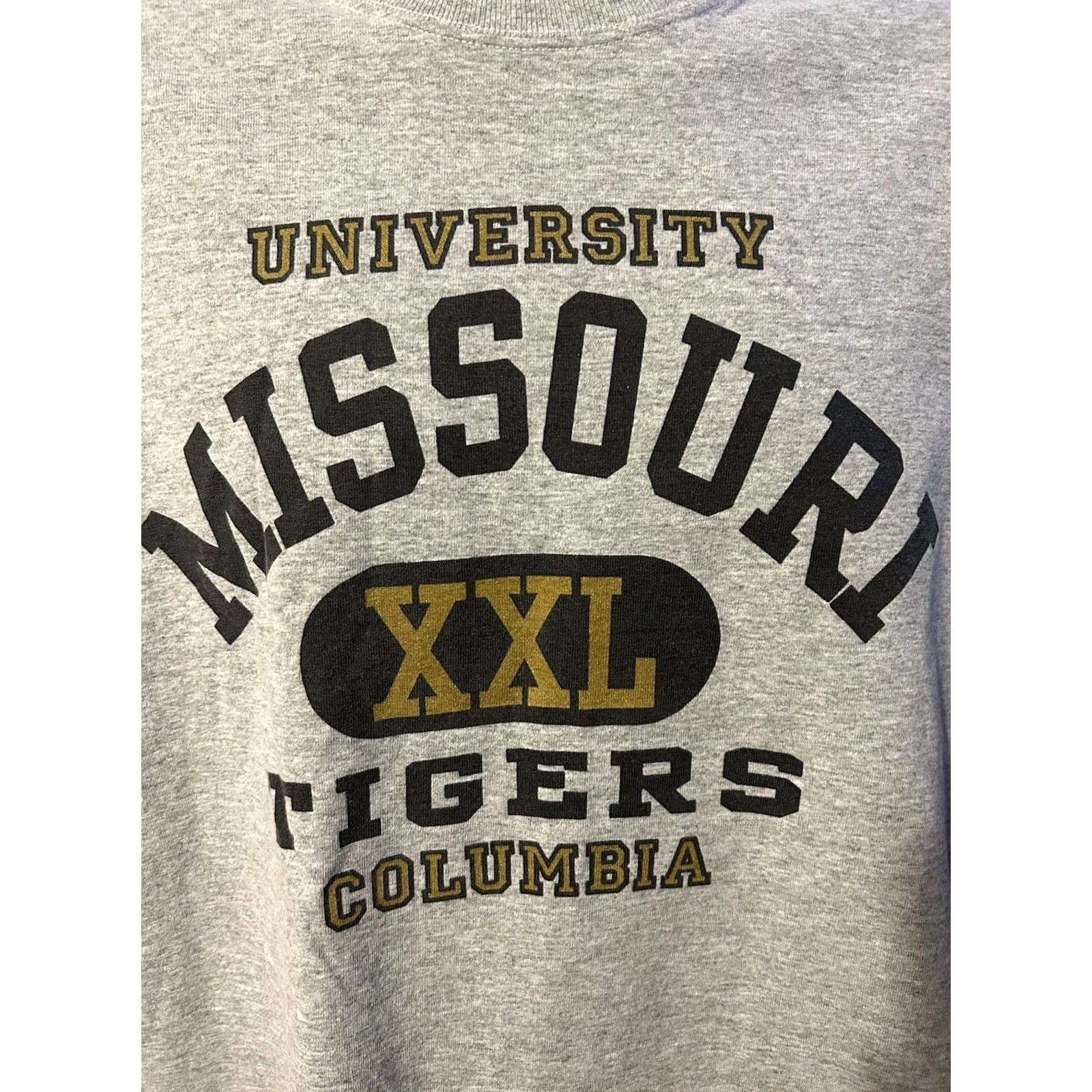 Fruit Of The Loom VINTAGE Mizzou Tigers Shirt Men Large Heather Gray Nike? Size US L / EU 52-54 / 3 - 3 Thumbnail